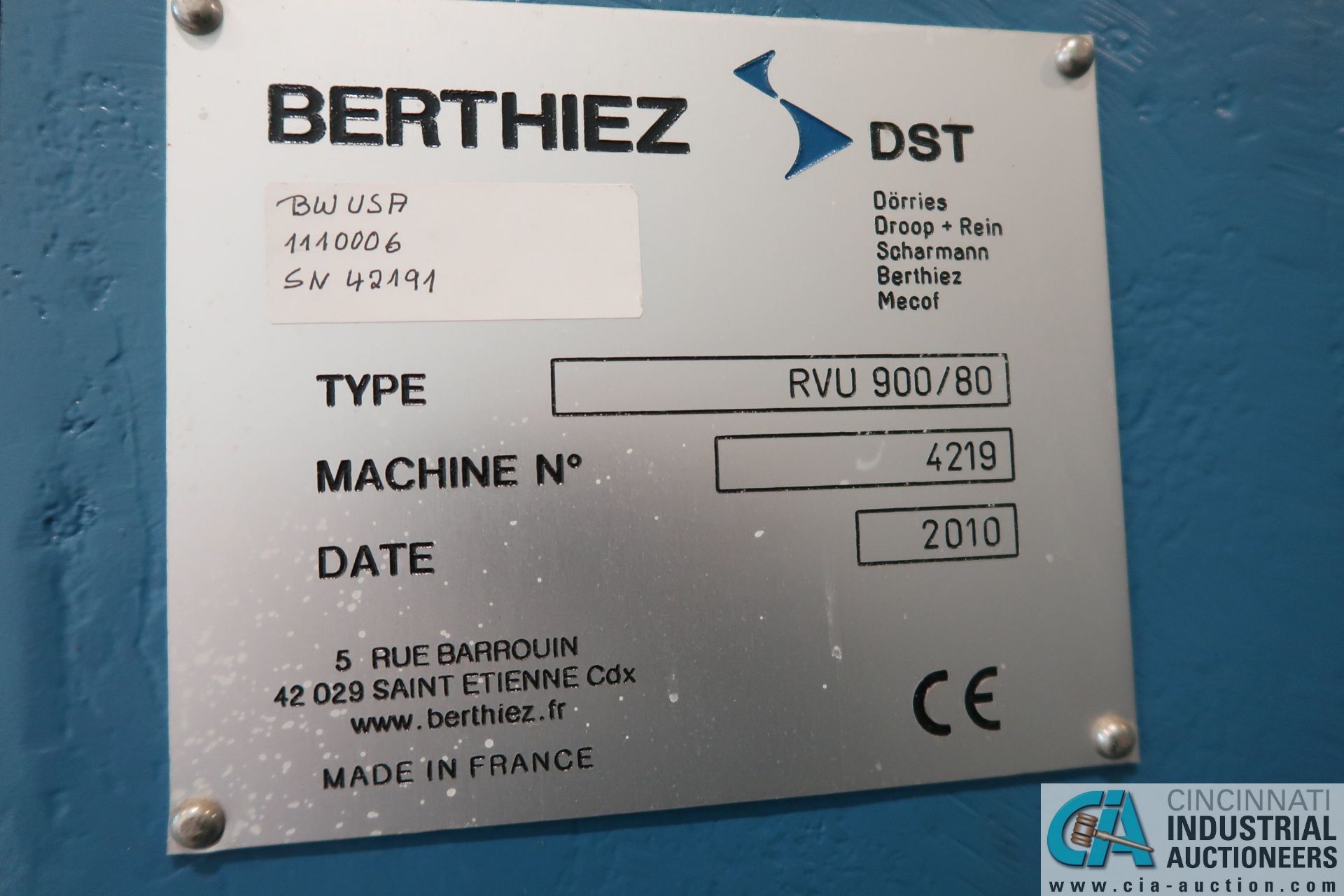 BERTHIEZ MODEL RVU 900/80 ID/OD, WITH TURNING, VERTICAL CNC GRINDER; S/N 4219, 84OD SIEMENS CONTROL - Image 5 of 33