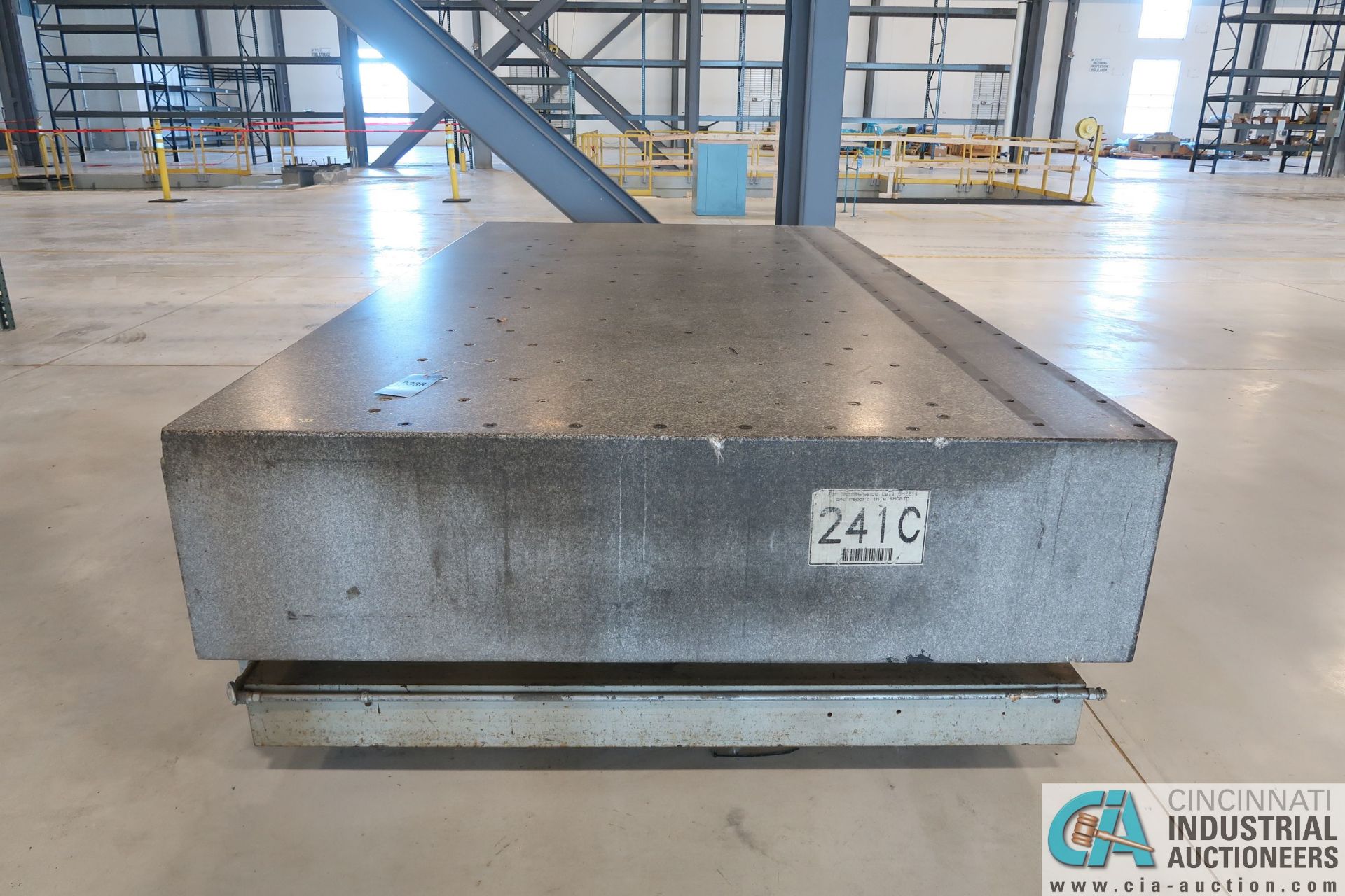 71" X 132" X 18" DRILLCO & TAPPED GRANITE SURFACE PLATE WITH STAND - Image 2 of 3