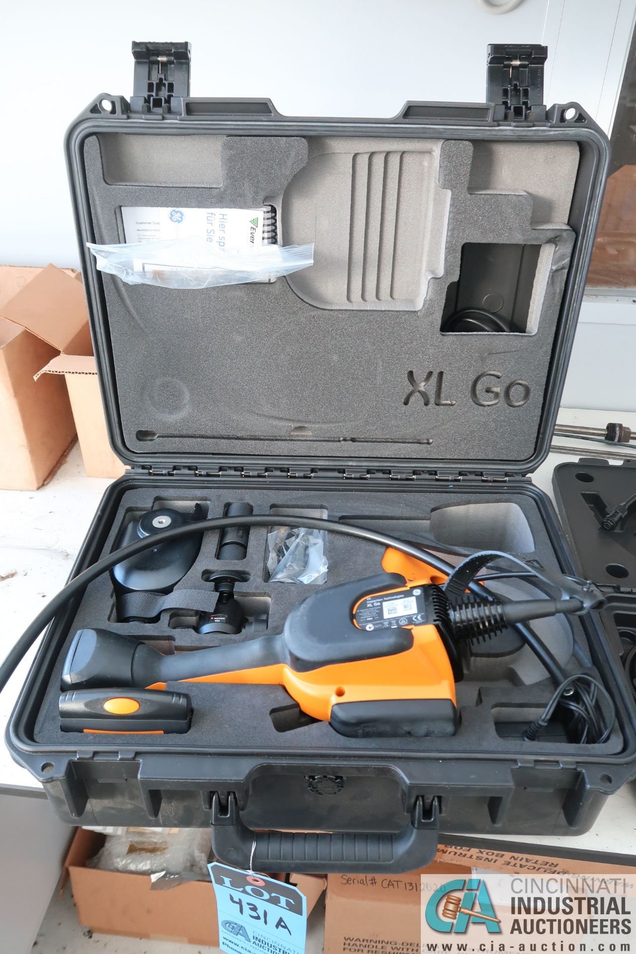 GE XL GO MODEL XLG0A6120 BORESCOPE VIDEOPROBE; S/N 1143D0026