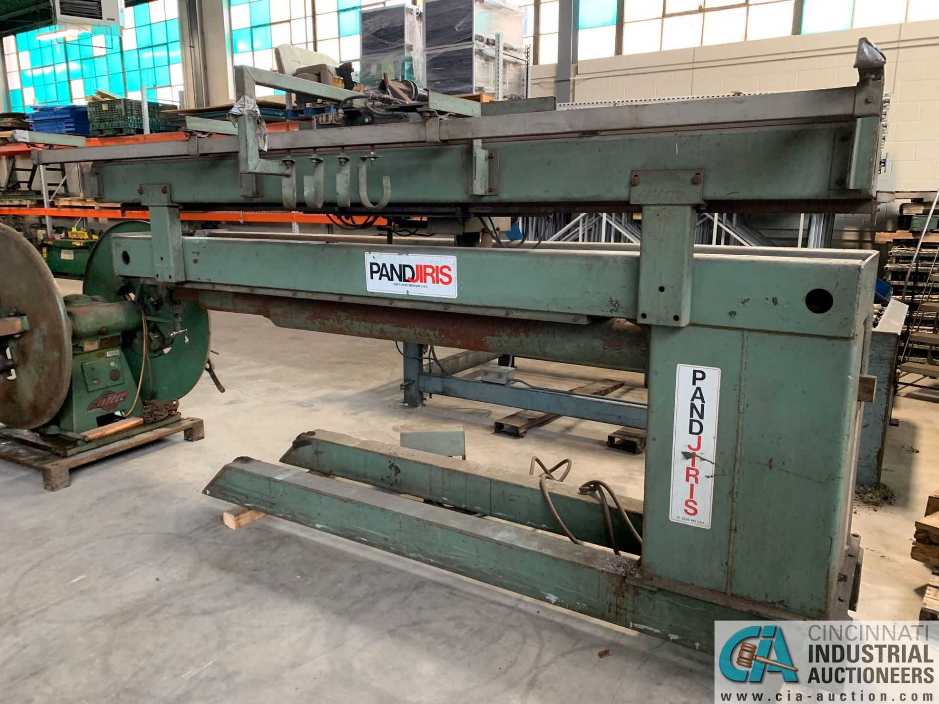 8' PANDJIRIS MODEL 96E836 SEAM WELDER; S/N 600-4403, WITH PANDJIRIS VSC-15-3 SEAM HEAD, VARIABLE - Image 4 of 17