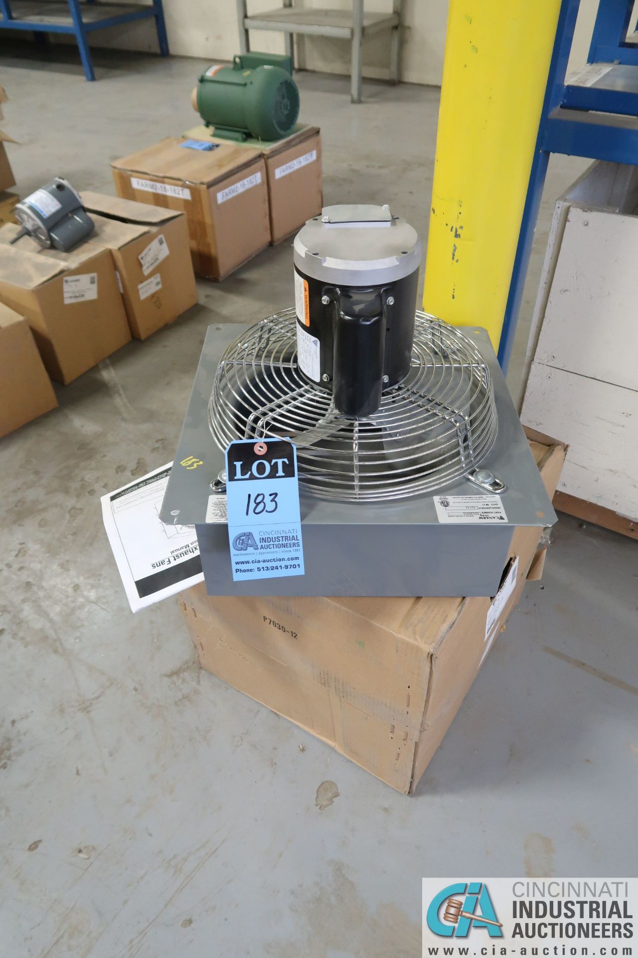 12" CANARM HVAC MODEL S12-E1 FAN, 1/4 HP ** NEW **