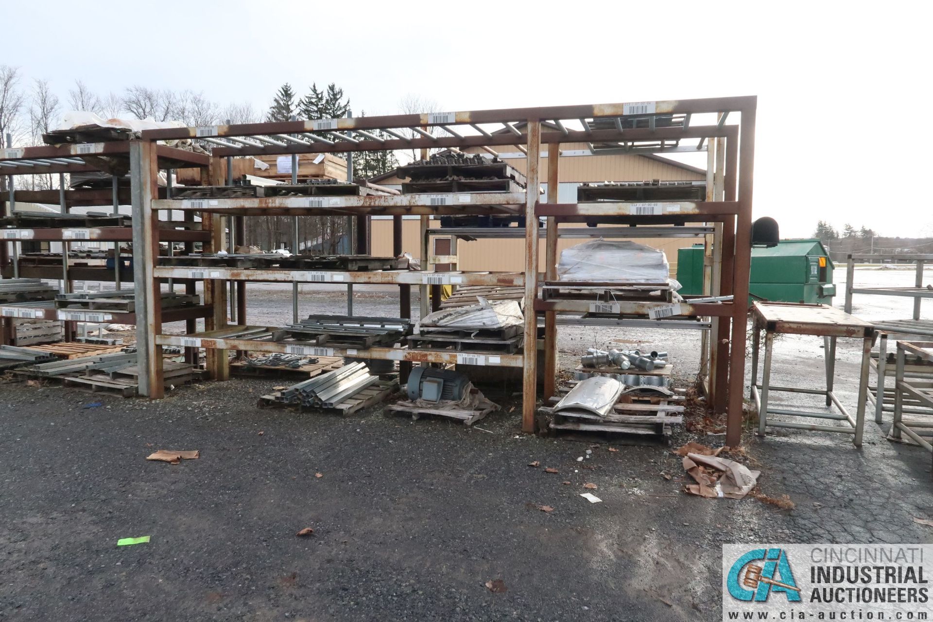 (LOT) STEEL ITEMS: H.D. DIE STORAGE, RACKS, CANTILEVER RACKS, FABRICATED PARTS - Image 2 of 6