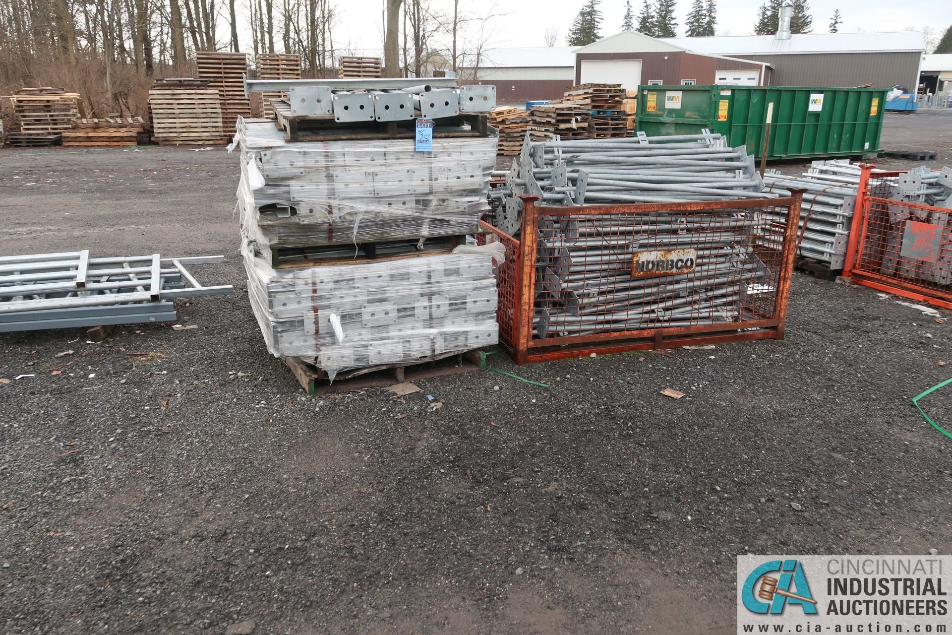 (LOT) BALANCE OF RAW MATERIAL AND FABRICATED PARTS AT BACK OF LOT AND UP TO AND AROUND TRAILERS ** - Image 17 of 18