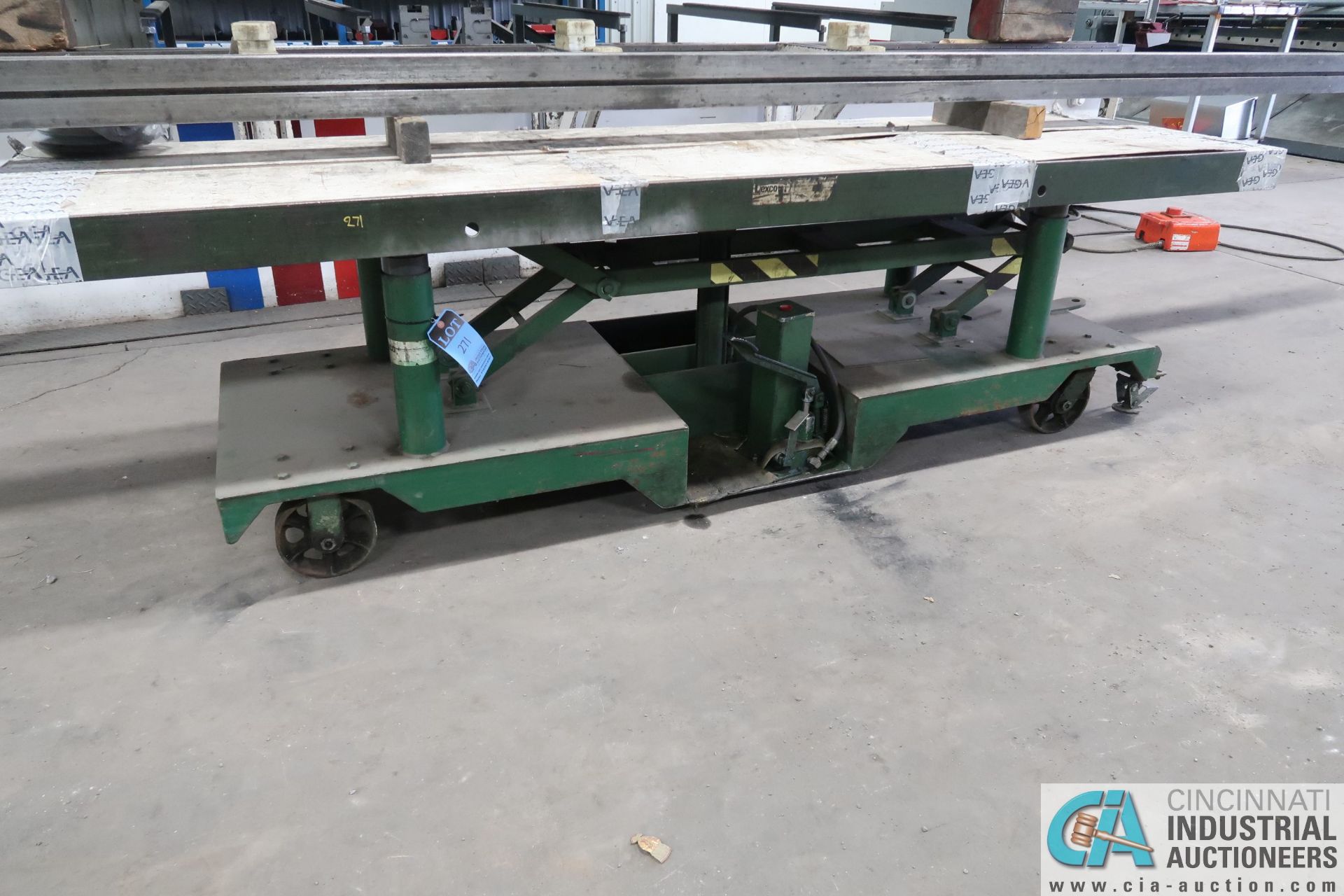 30" X 120" PORTABLE HYDRAULIC DIE LIFT TABLE