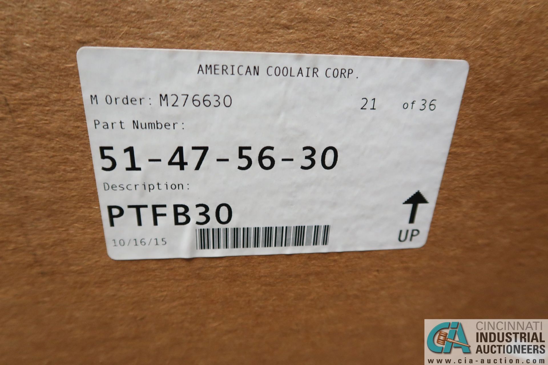 32" AMERICAN COOLAIR CORP PTFB30 FANS WITH 1 HP MOTORS ** NEW IN BOX ** - Image 3 of 4
