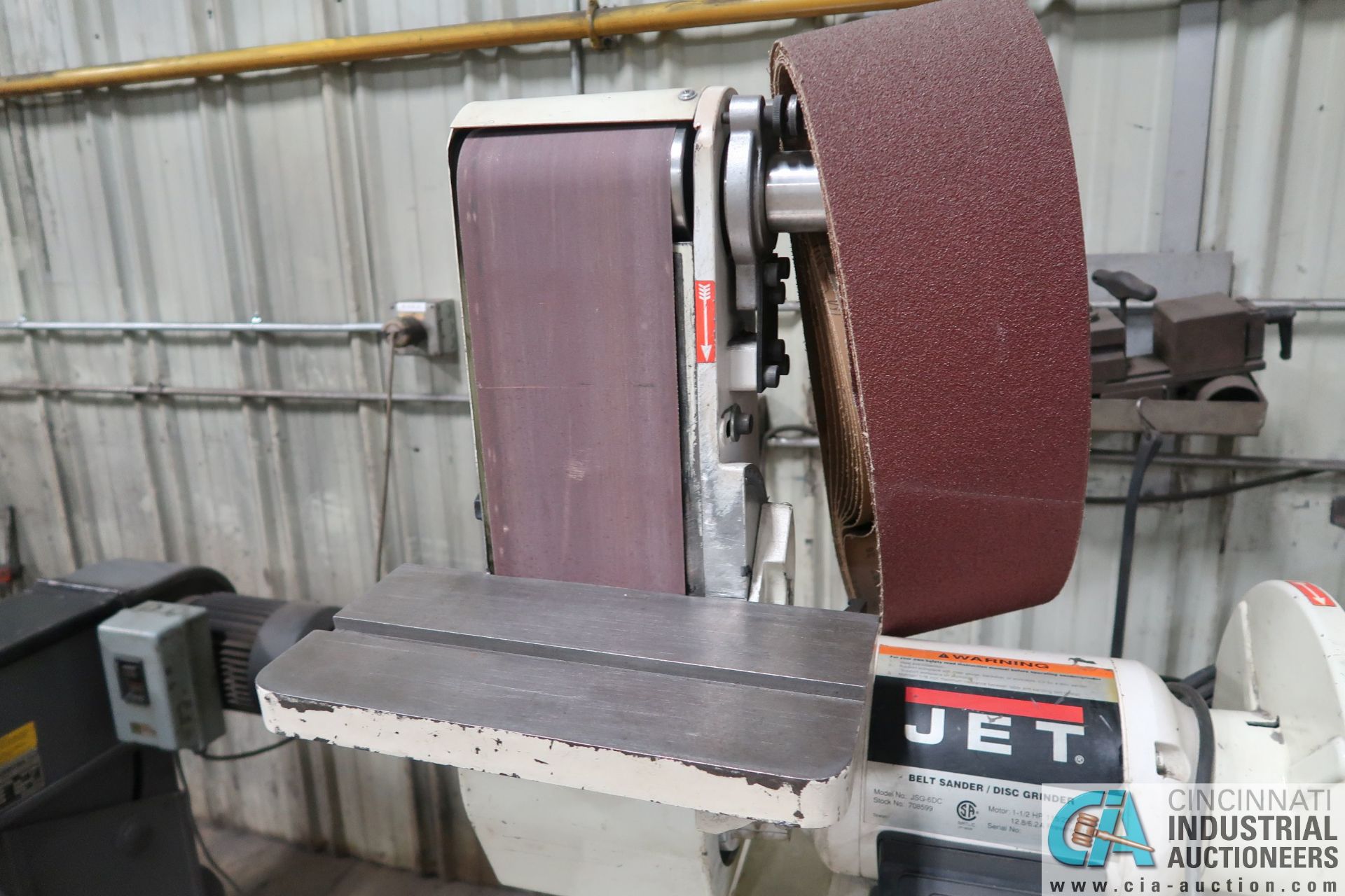 6" BELT/ 12" DISC JET MODEL JSG-6DC COMBO SANDER; S/N 10069730, 1-1/2 HP - Image 3 of 3