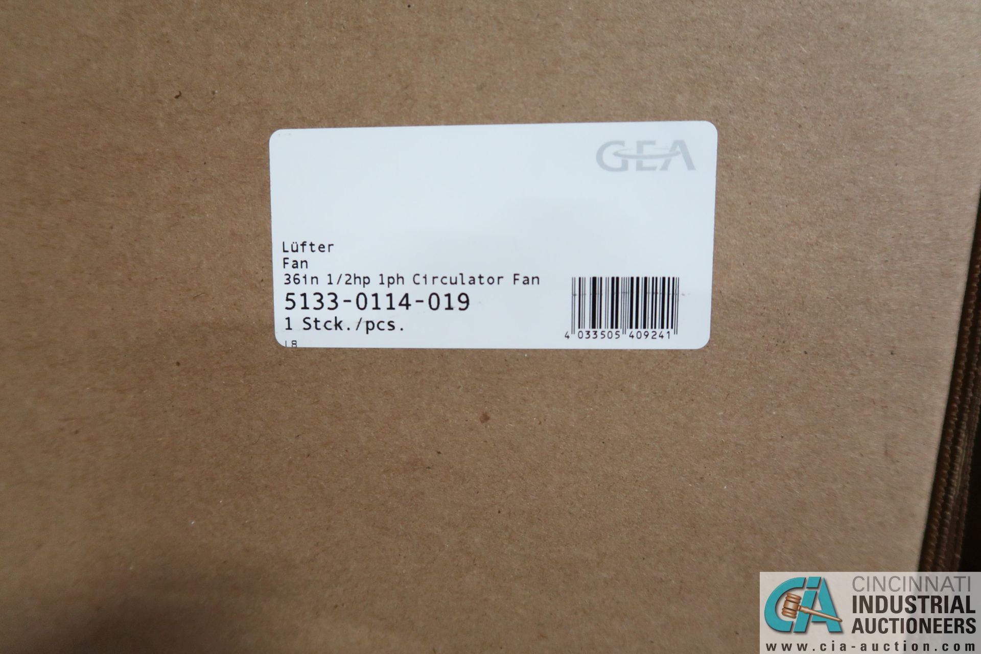 36" GEA MODEL 5133-0114-019 FANS, 1/2 HP, 1 PHASE ** NEW IN BOX ** - Image 3 of 3