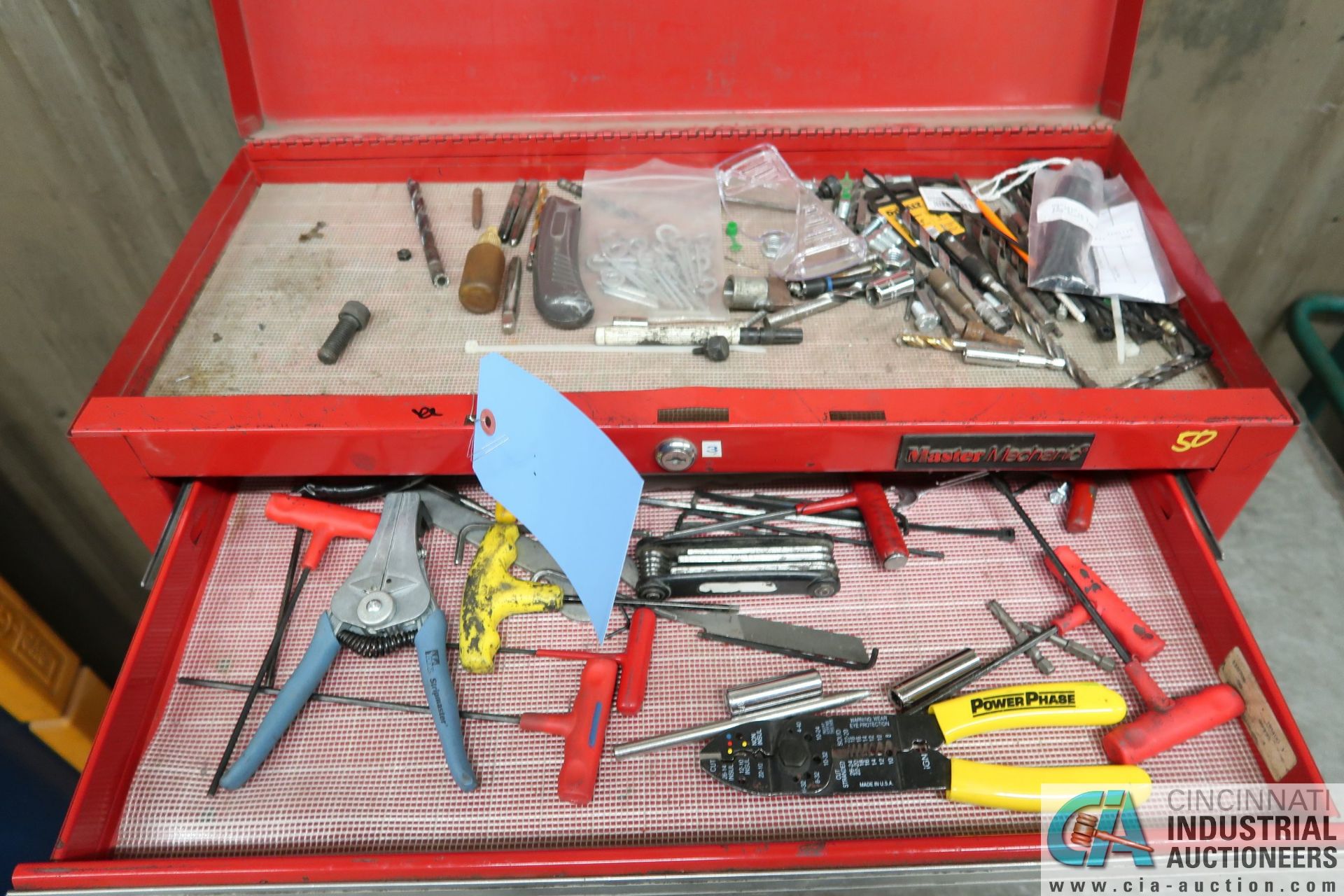 5-DRAWER MASTER MECHANIC TOOL BOX WITH TOOLS AND CART - Bild 2 aus 5