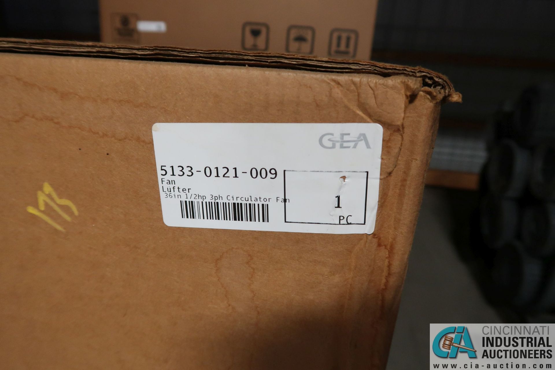 36" GEA MODEL 5133-0121-009 FANS, 1/2 HP, 3 PHASE ** NEW IN BOX ** - Image 3 of 3