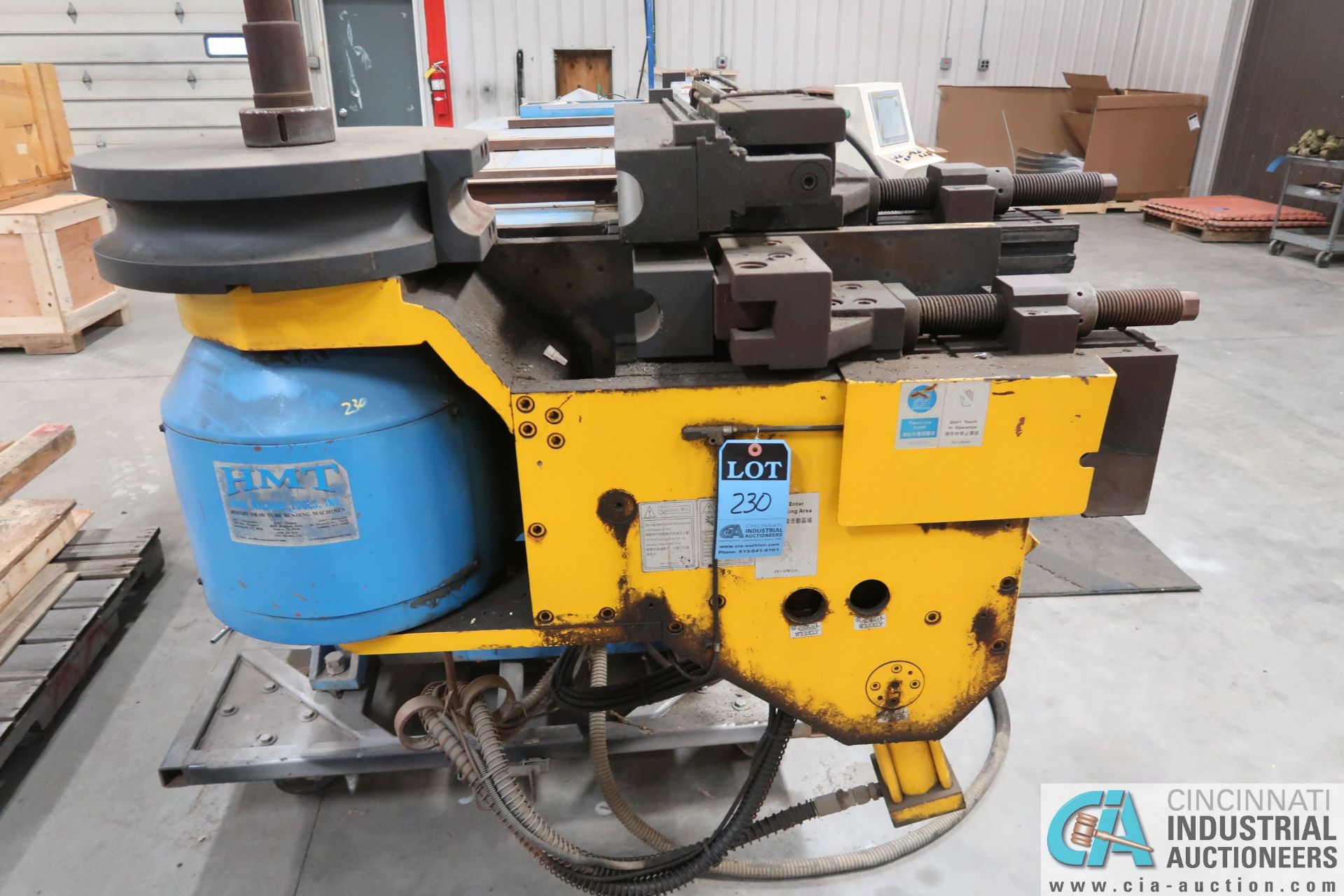 4" HORN MODEL A100 TNCB CNC HYDRAULIC TUBE BENDER; S/N 080334-434B, CAPACITIES: 4" X .217 MILL STEEL - Image 8 of 11