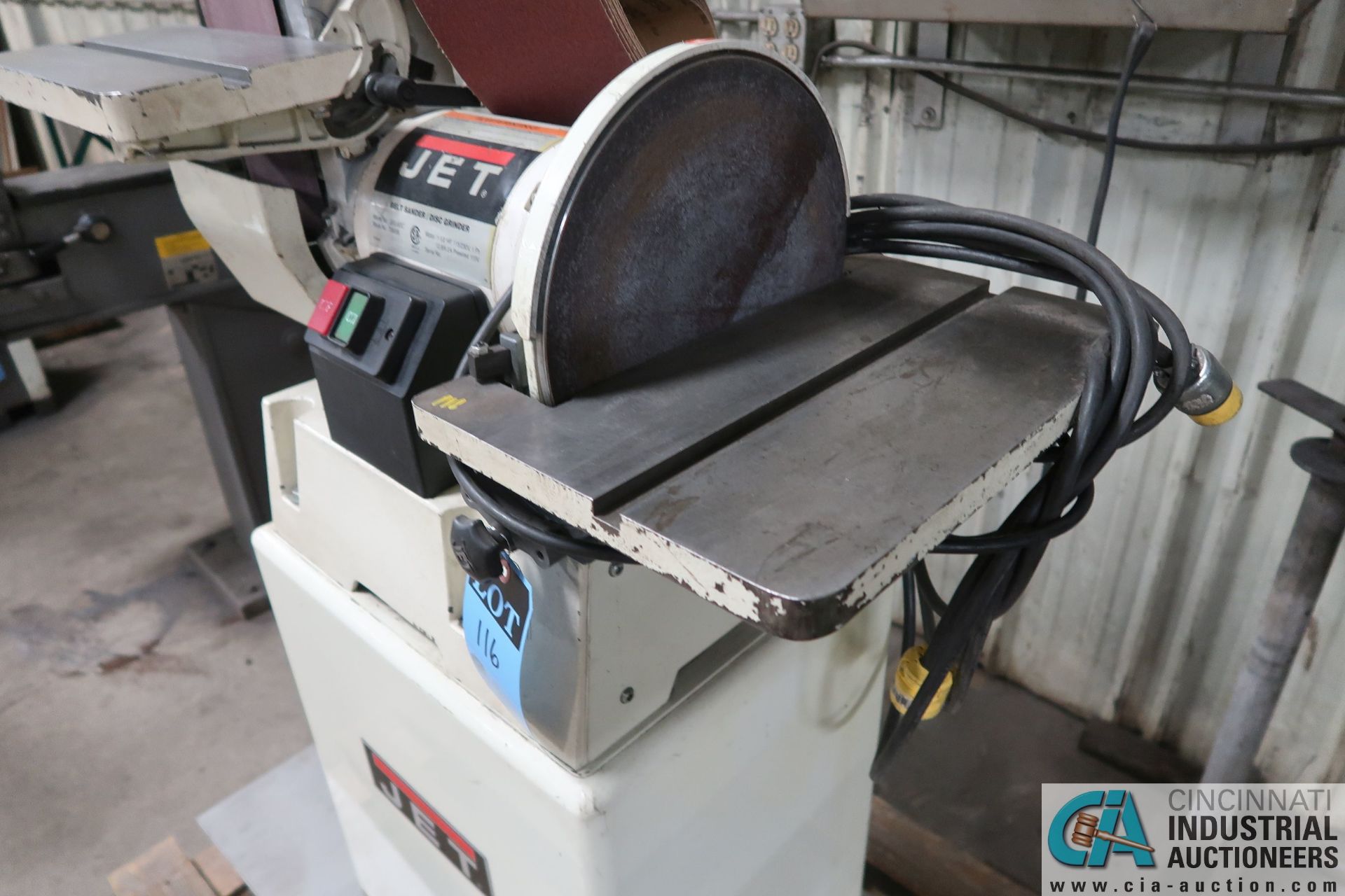 6" BELT/ 12" DISC JET MODEL JSG-6DC COMBO SANDER; S/N 10069730, 1-1/2 HP - Image 2 of 3