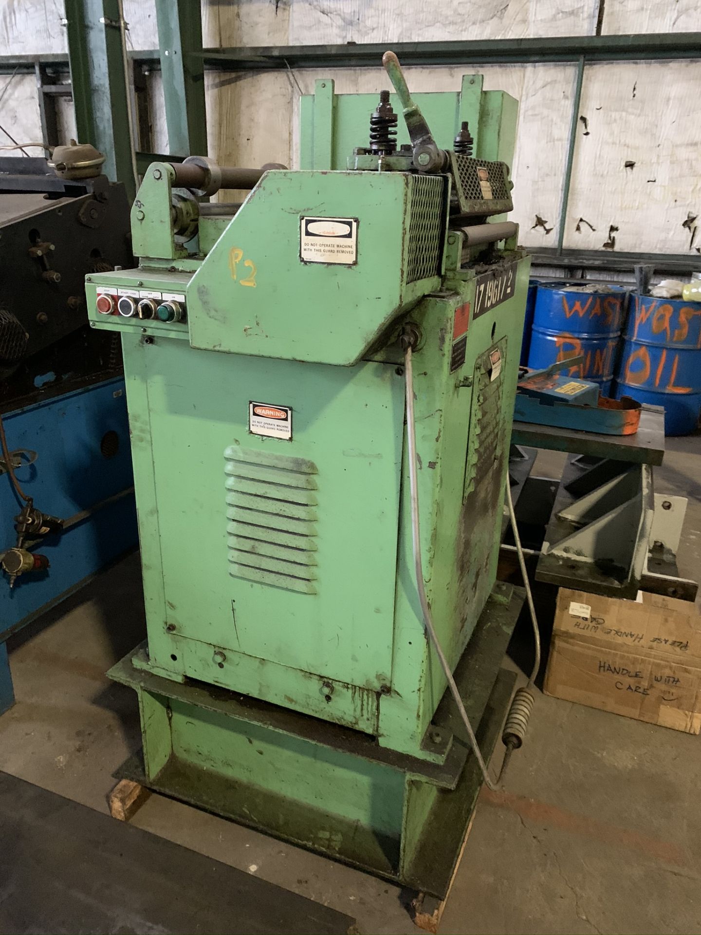 18" LITTELL MODEL 318 CONTINUOUS STRAIGHTENING FEEDER; S/N 85469-2, CAPACITY 18" WIDTH, MATERIAL