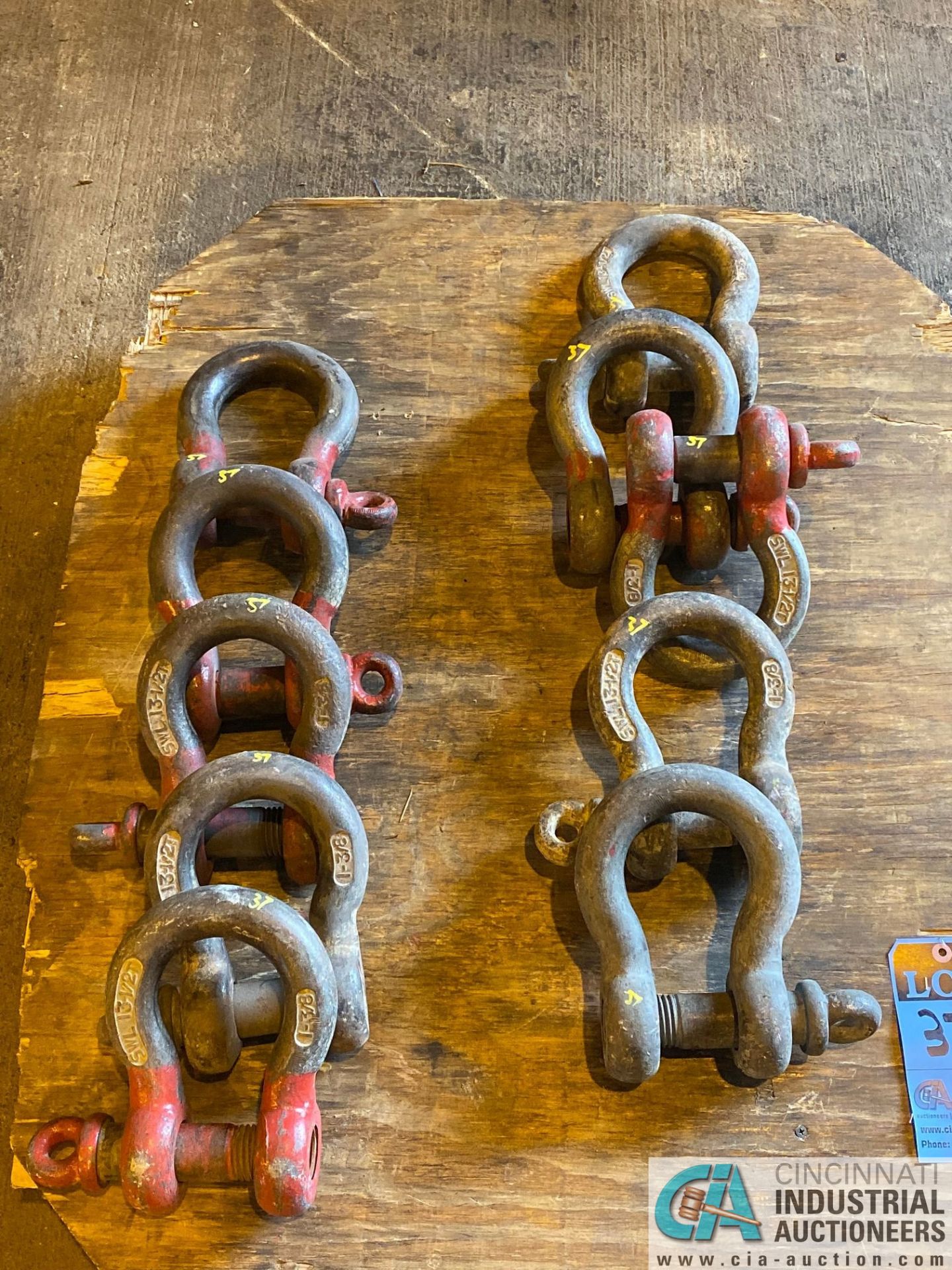 (LOT) (10) 13-1/2 TON SHACKLES