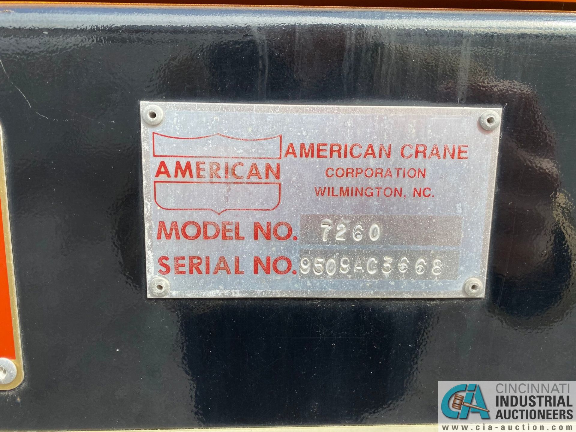 100 TON AMERICAN 7260 LATTICE BOOM CRAWLER CRANE; S/N 9509AC3668, ORIGINAL MFG 1995, COMPLETELY - Image 14 of 42