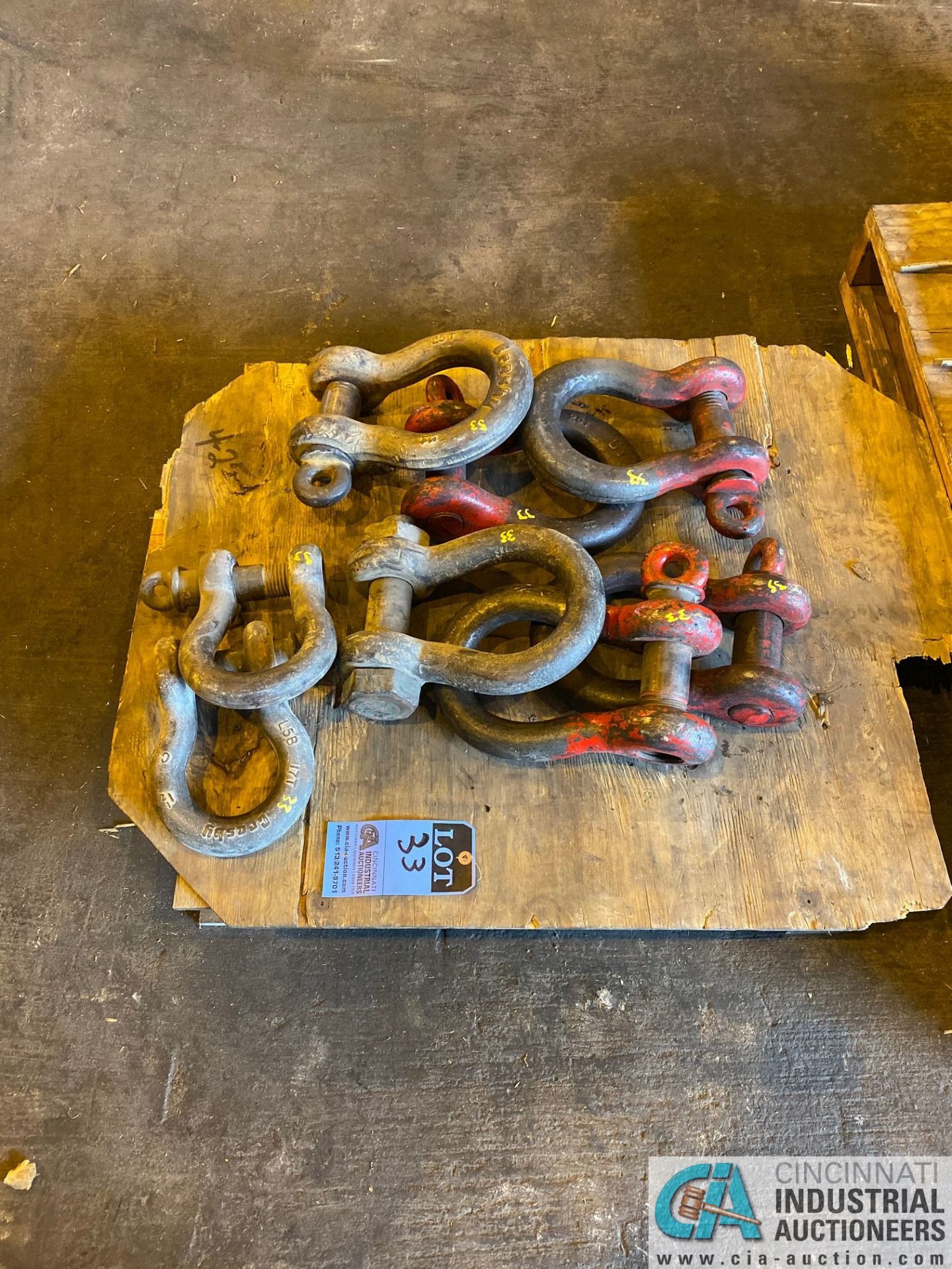 (LOT) (6) 25 TON CROSBY & (2) 17 TON CROSBY SHACKLES - Image 2 of 2