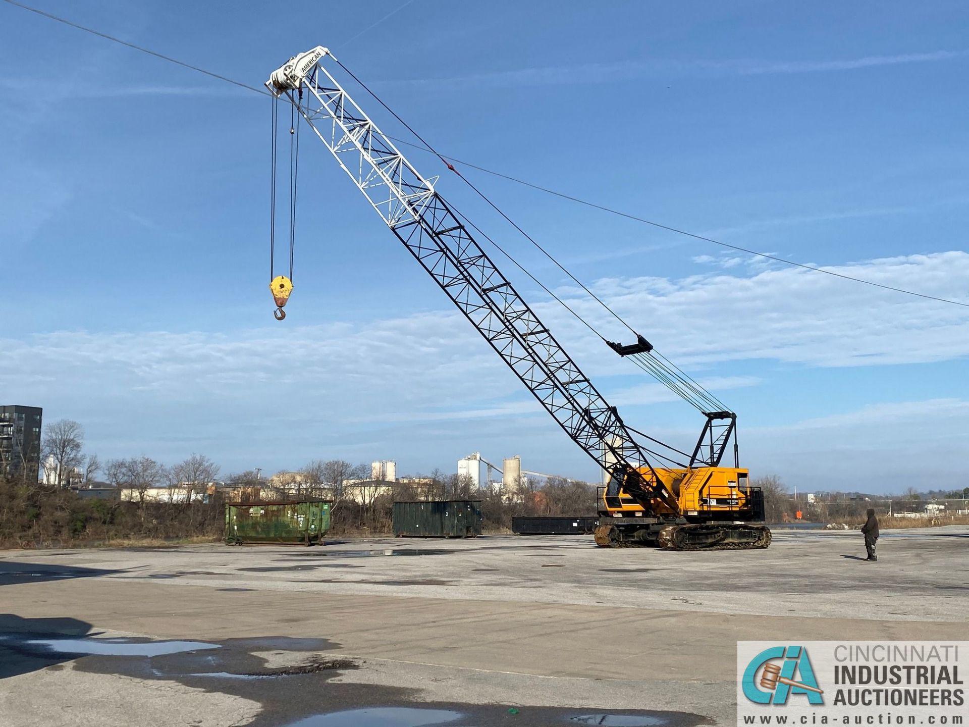 100 TON AMERICAN 7260 LATTICE BOOM CRAWLER CRANE; S/N 9509AC3668, ORIGINAL MFG 1995, COMPLETELY - Image 3 of 42