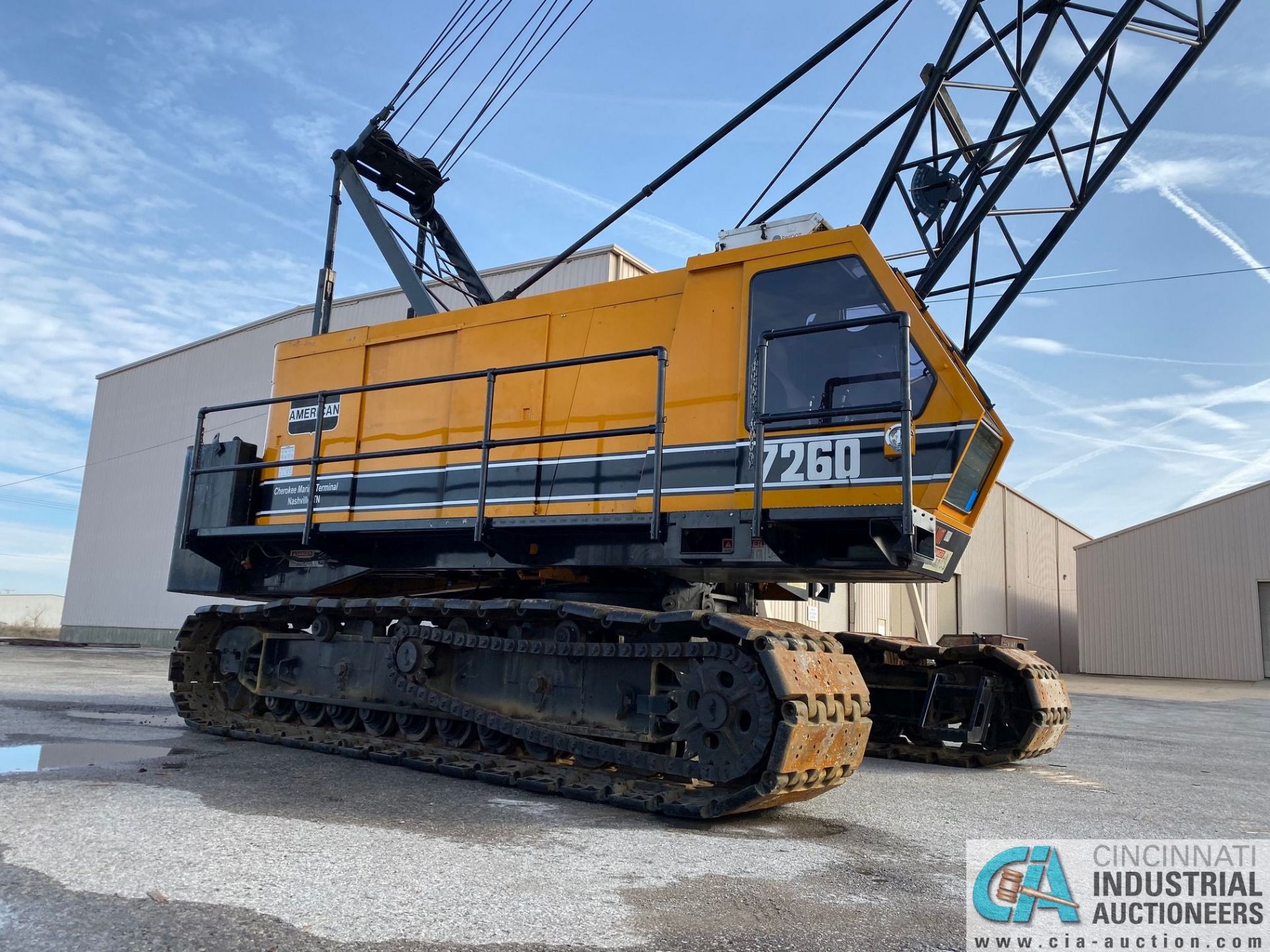 100 TON AMERICAN 7260 LATTICE BOOM CRAWLER CRANE; S/N 9509AC3668, ORIGINAL MFG 1995, COMPLETELY - Image 16 of 42