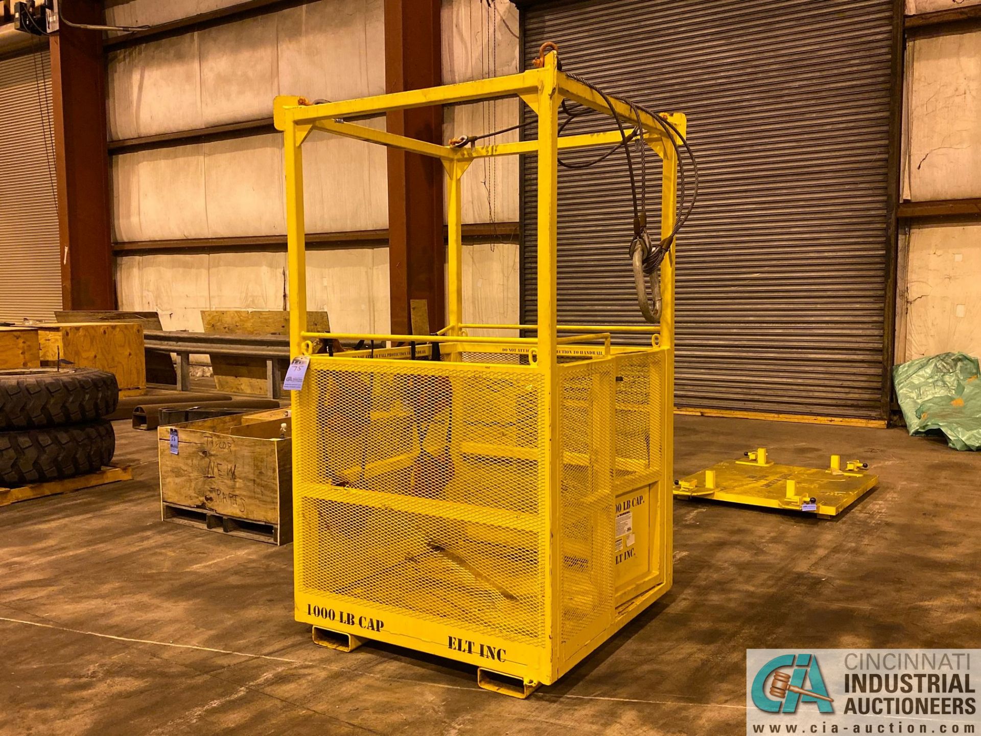 4' X 4' ENGINEERED LIFTING TECHNOLOGIES MODEL CBH0404-1000 PERSONNEL LIFTING SYSTEM; S/N - Image 2 of 8