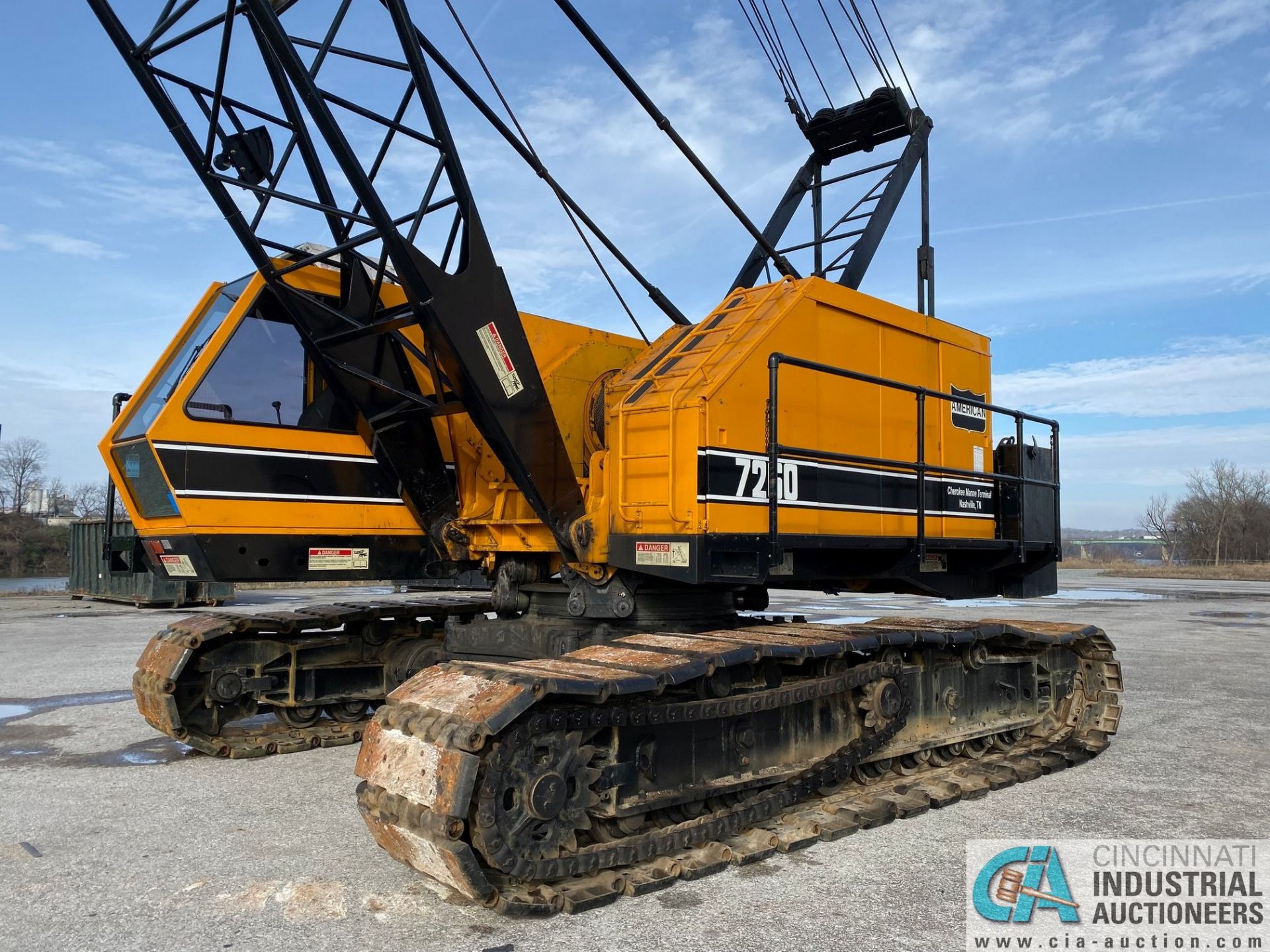 100 TON AMERICAN 7260 LATTICE BOOM CRAWLER CRANE; S/N 9509AC3668, ORIGINAL MFG 1995, COMPLETELY - Image 12 of 42