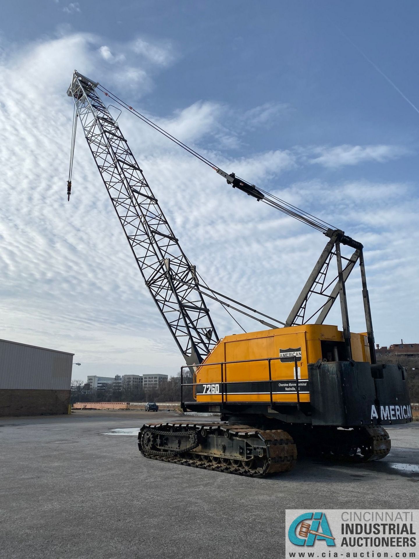 100 TON AMERICAN 7260 LATTICE BOOM CRAWLER CRANE; S/N 9509AC3668, ORIGINAL MFG 1995, COMPLETELY - Image 9 of 42