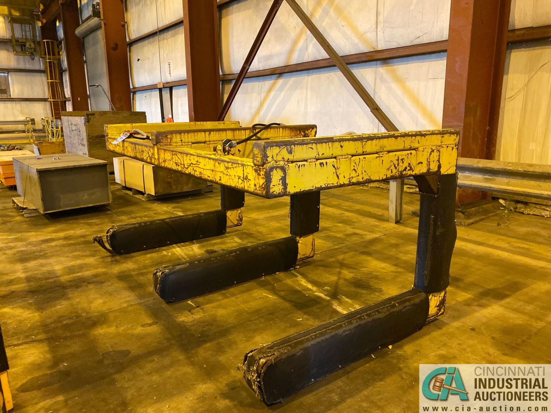 12 TON X 3-PRONG COIL LIFTER; 48" FORKS, 110" OVERALL WIDTH - Image 2 of 2