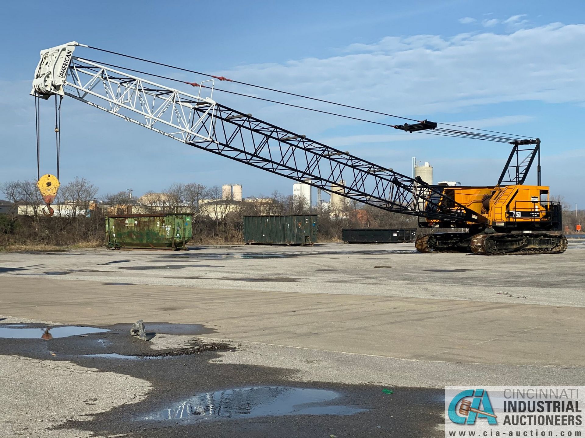 100 TON AMERICAN 7260 LATTICE BOOM CRAWLER CRANE; S/N 9509AC3668, ORIGINAL MFG 1995, COMPLETELY - Image 2 of 42