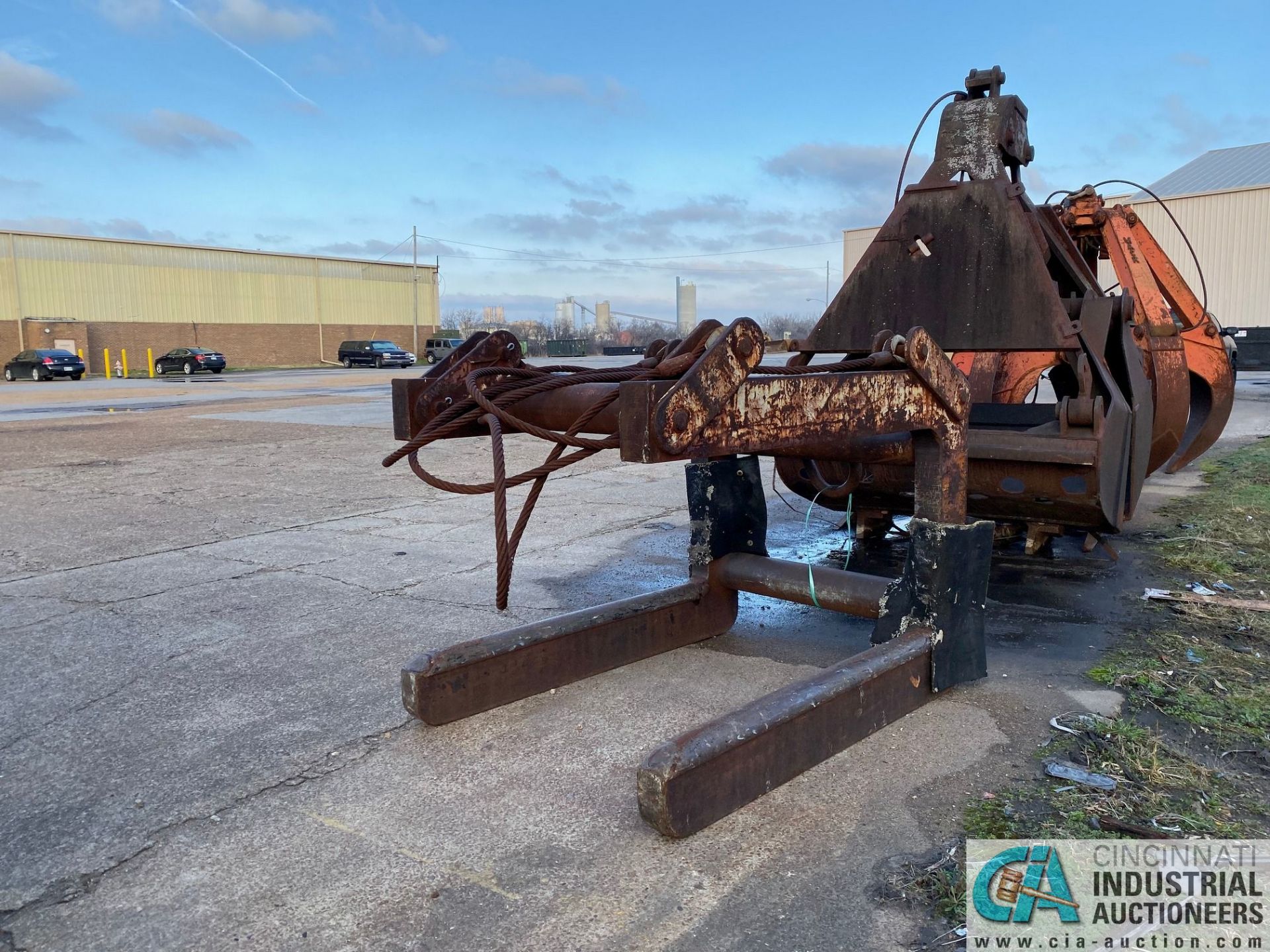 SHOP MADE DOUBLE COIL C-HOOK, 60" FORKS - Image 3 of 3