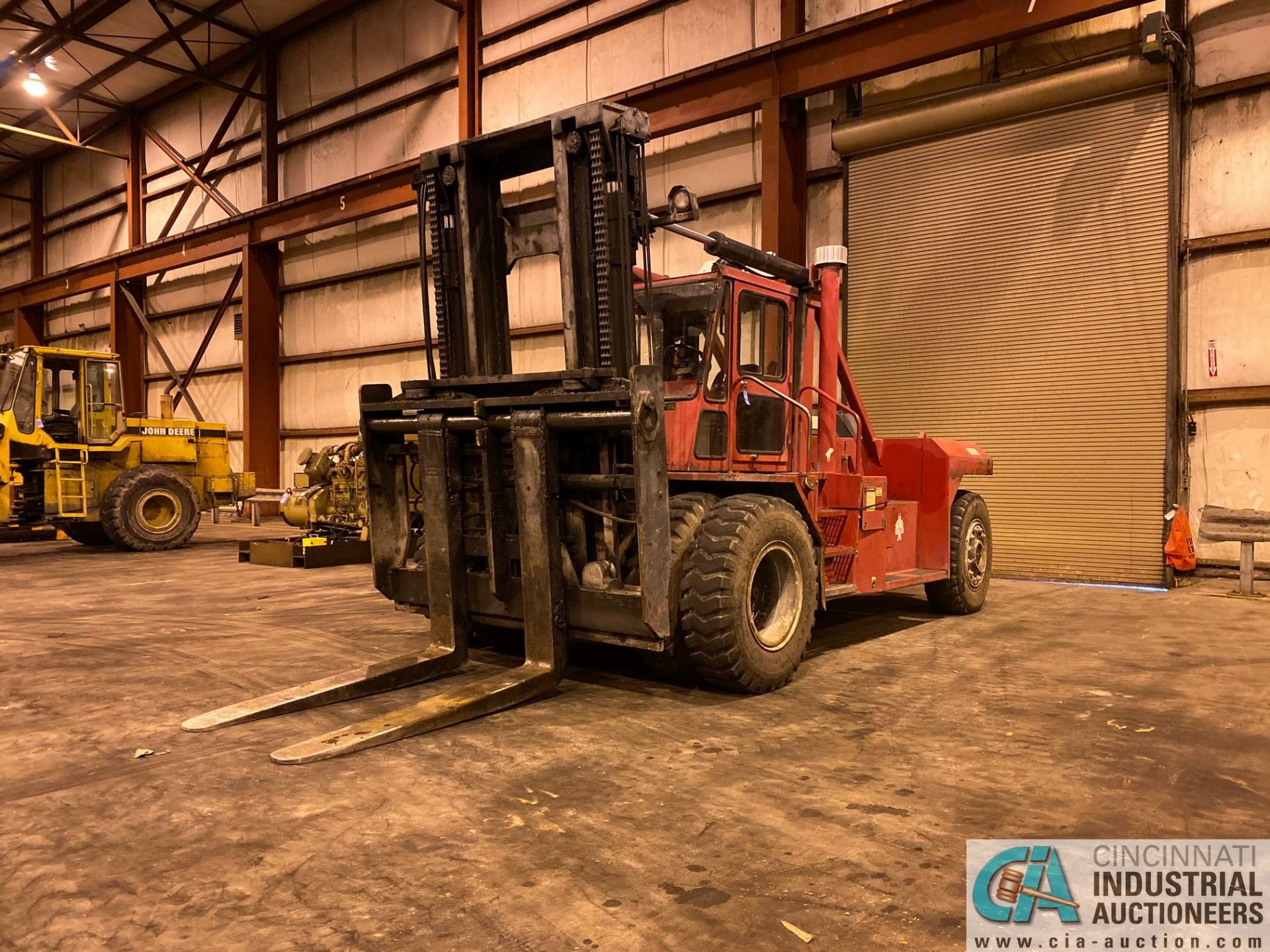 52,000 LB TAYLOR MODEL TE-520M DIESEL PNEUMATIC TIRE LIFT TRUCK; S/N S-W5-2291, 3,567 HOURS SHOWING, - Image 2 of 19