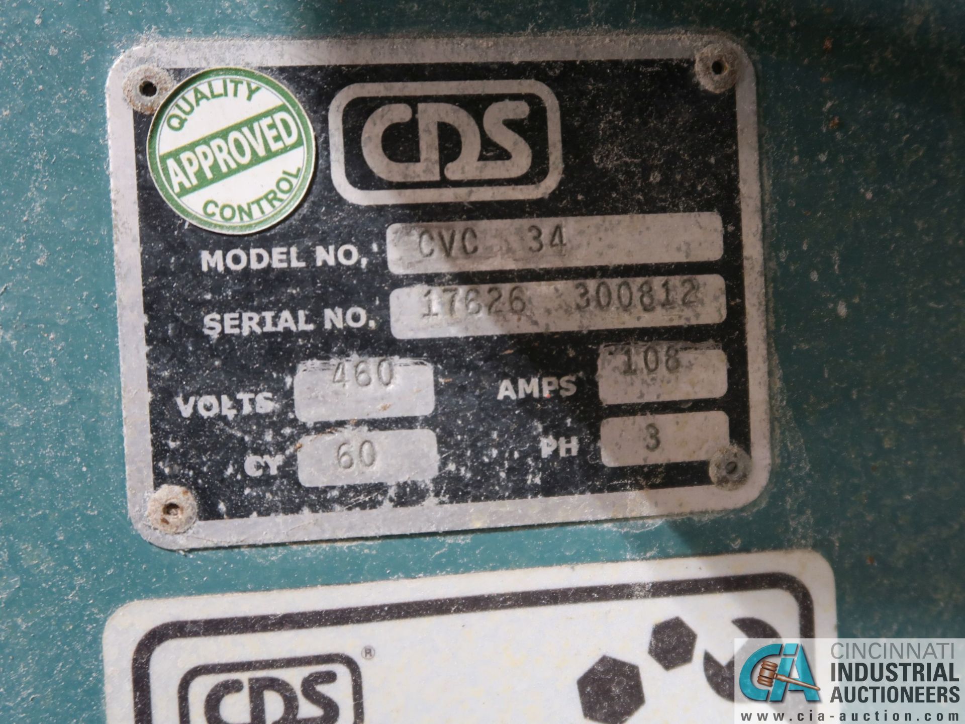CDS MODEL CVC34 VACUUM CALIBRATION TABLE; S/N 17626-300812, WITH DUAL CANNISTER WATER FILTER TANKS & - Image 12 of 15