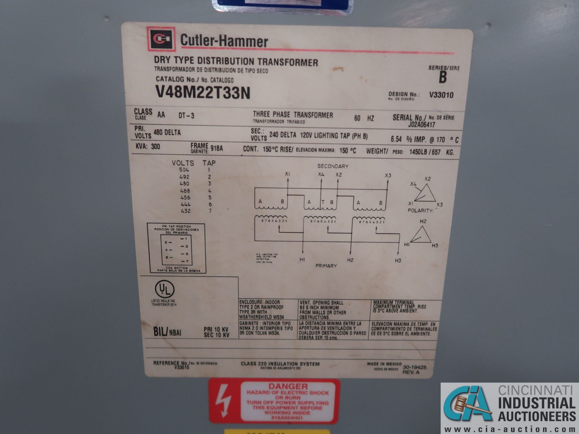 98-MM THEYSON MODEL TTM-98 EXTRUDER; S/N 1026237 (NEW 2000) WITH 87 KW/ 116 HP MOTOR & 300 KVA - Image 18 of 18