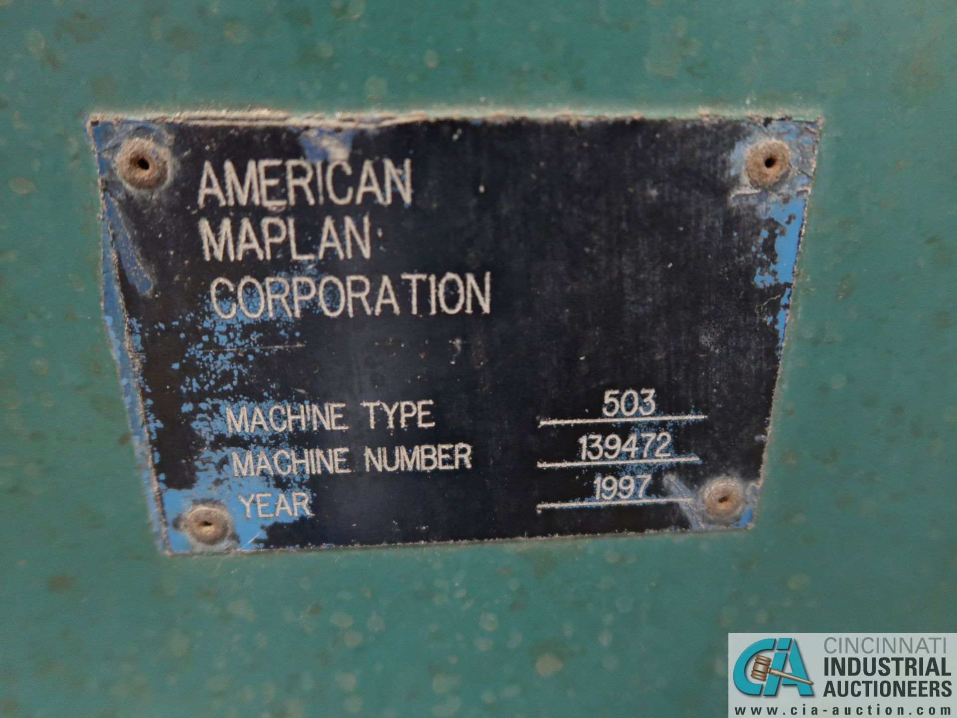 AMERICAN MAPLAN MODEL 503 PULLER; S/N 139472 (NEW 1997), 8" WIDE PULLER PADS WITH (1) SKID GEAR - Image 10 of 21