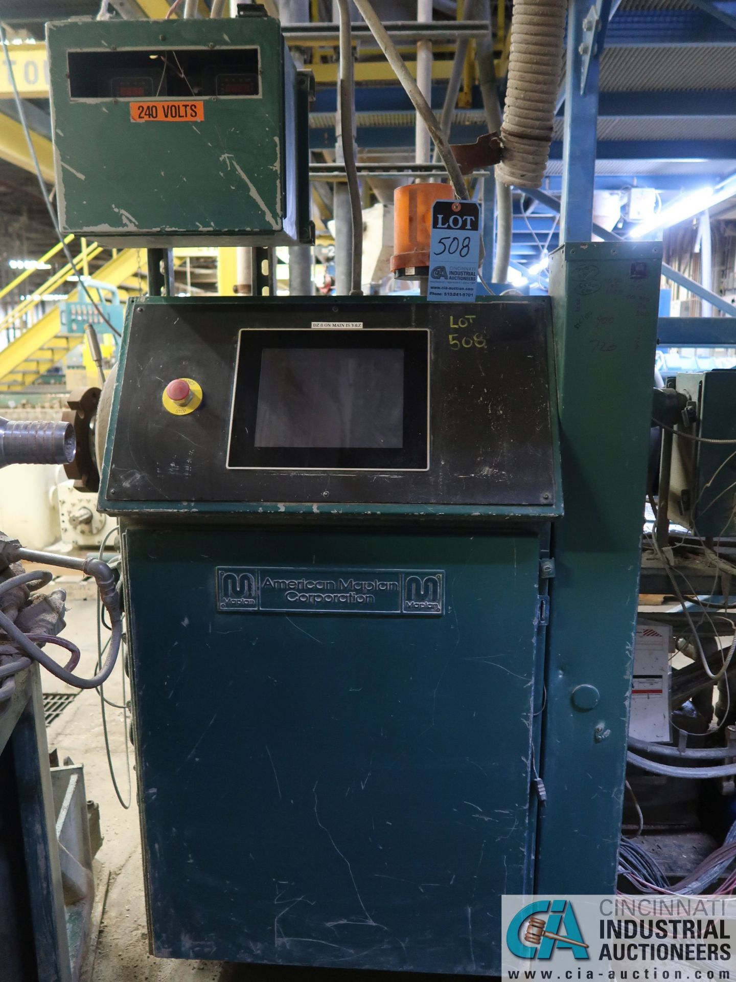 100-MM AMERICAN MAPLAN MODEL TS100 EXTRUDER; S/N 120511 (NEW 1986), 100 HP MOTOR & CONTROL CABINET - Image 22 of 23