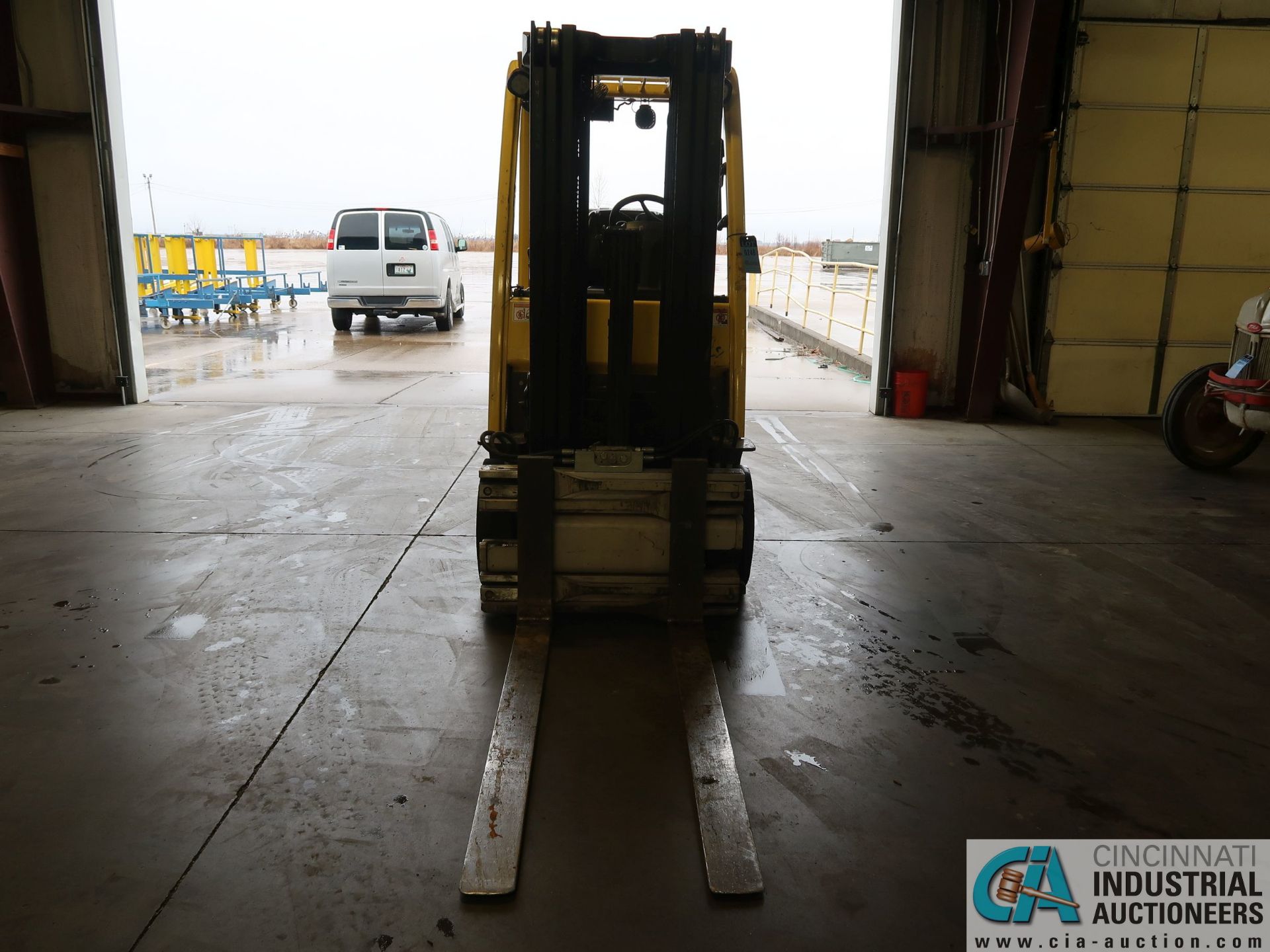 5,000 LB. HYSTER MODEL S50FT LPG SOLID TIRE FORK LIFT; S/N G187V01913M, 189" LIFT, 75" CASCADE MODEL - Image 10 of 19