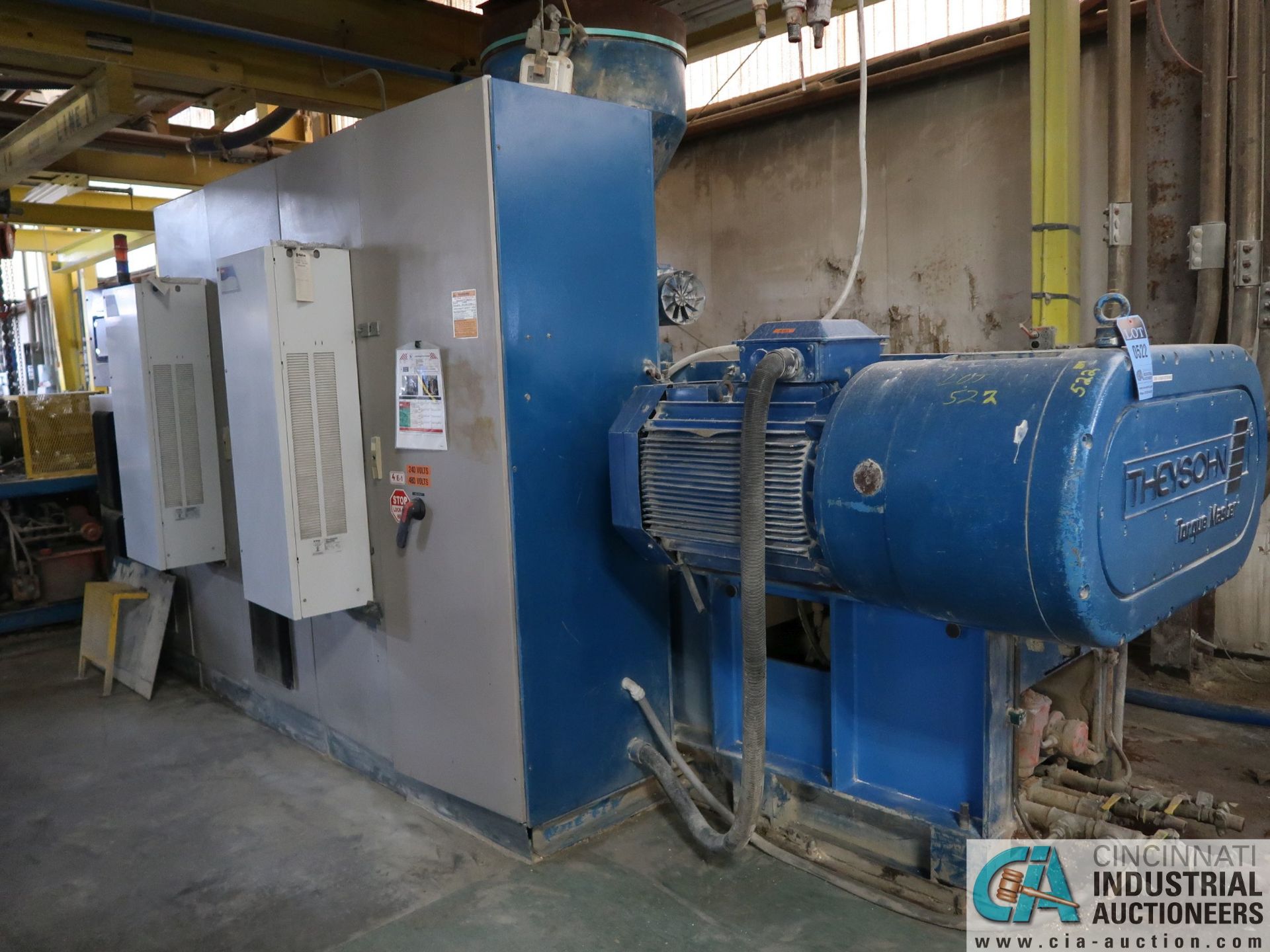 98-MM THEYSON MODEL TTM-98 EXTRUDER; S/N 1026237 (NEW 2000) WITH 87 KW/ 116 HP MOTOR & 300 KVA - Image 3 of 18