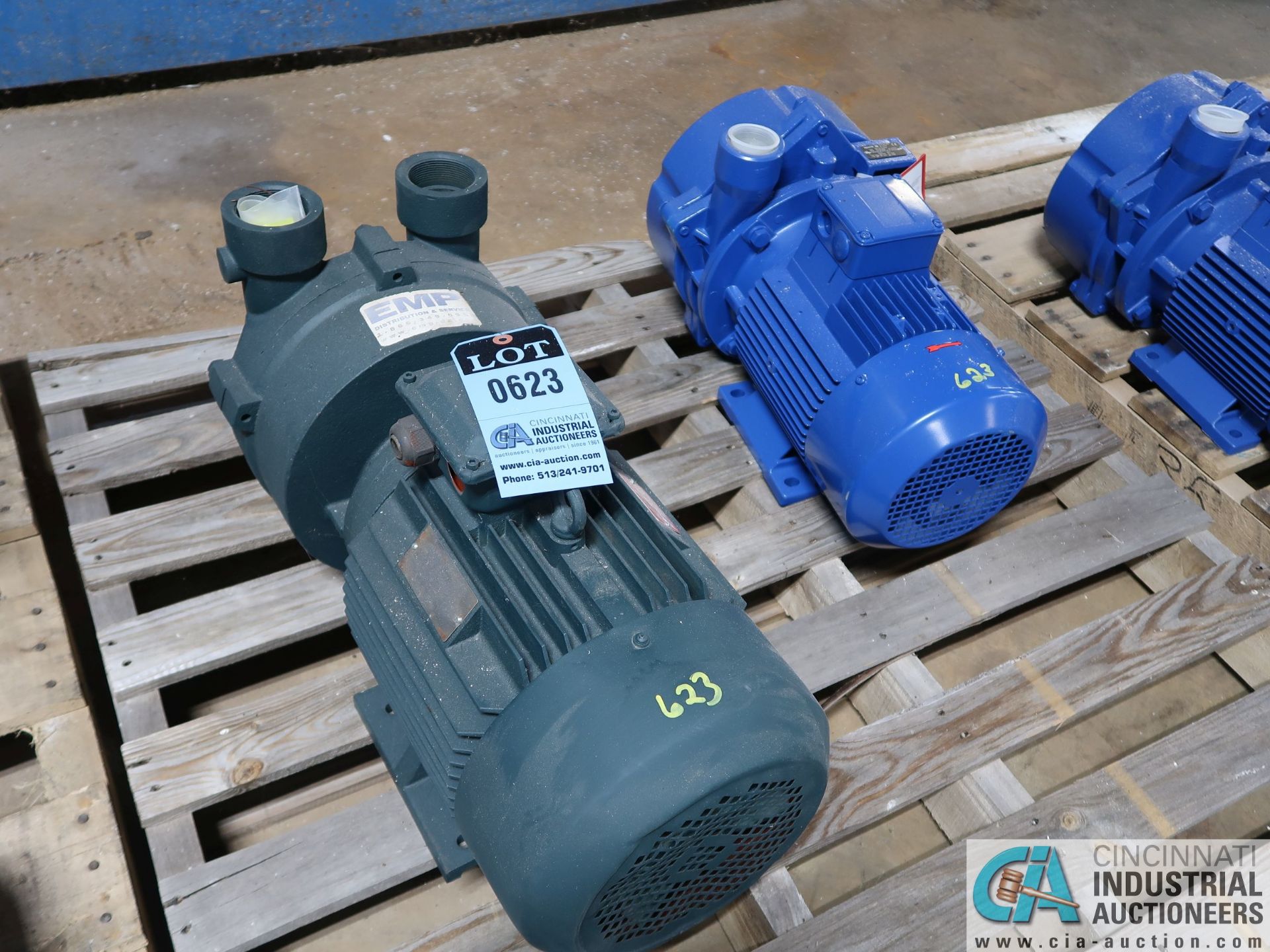 (1) 7.5 HP AND (1) 5 HP (APPROX.) NEW ELECTRIC WATER PUMPS