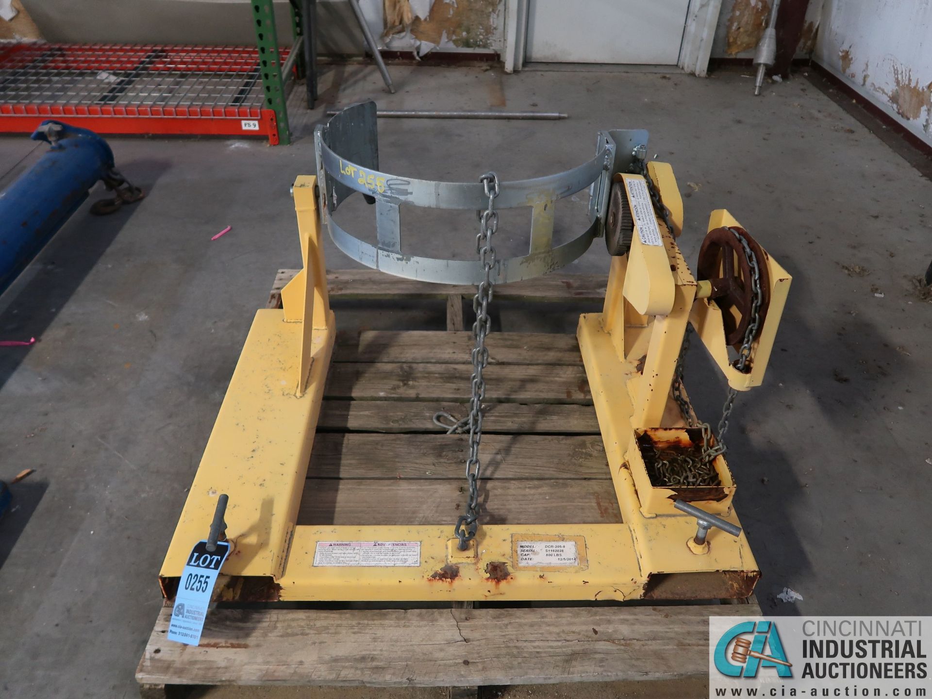 800 LB. MODEL DCR-205 FORK TYPE DRUM DUMPER - Image 4 of 5