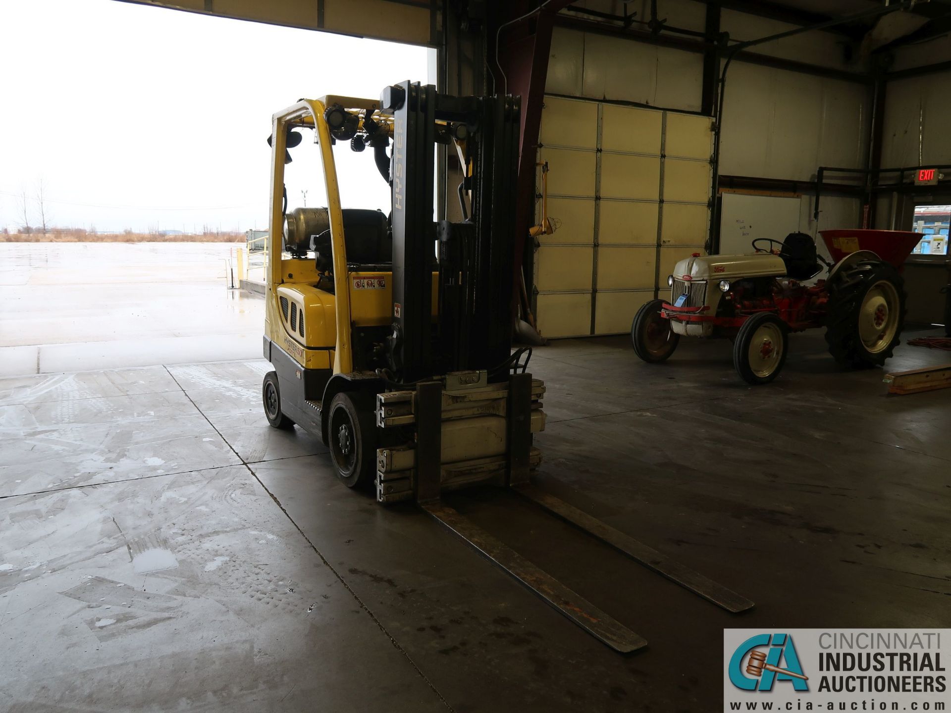 5,000 LB. HYSTER MODEL S50FT LPG SOLID TIRE FORK LIFT; S/N G187V01913M, 189" LIFT, 75" CASCADE MODEL - Image 3 of 19