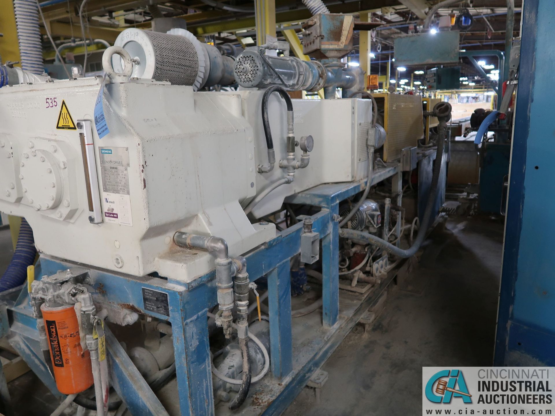 100-MM AMERICAN MAPLAN MODEL TSS100 EXTRUDER; S/N 119478 (NEW 1986), 75 HP MOTOR WITH 75 KVA - Image 3 of 27