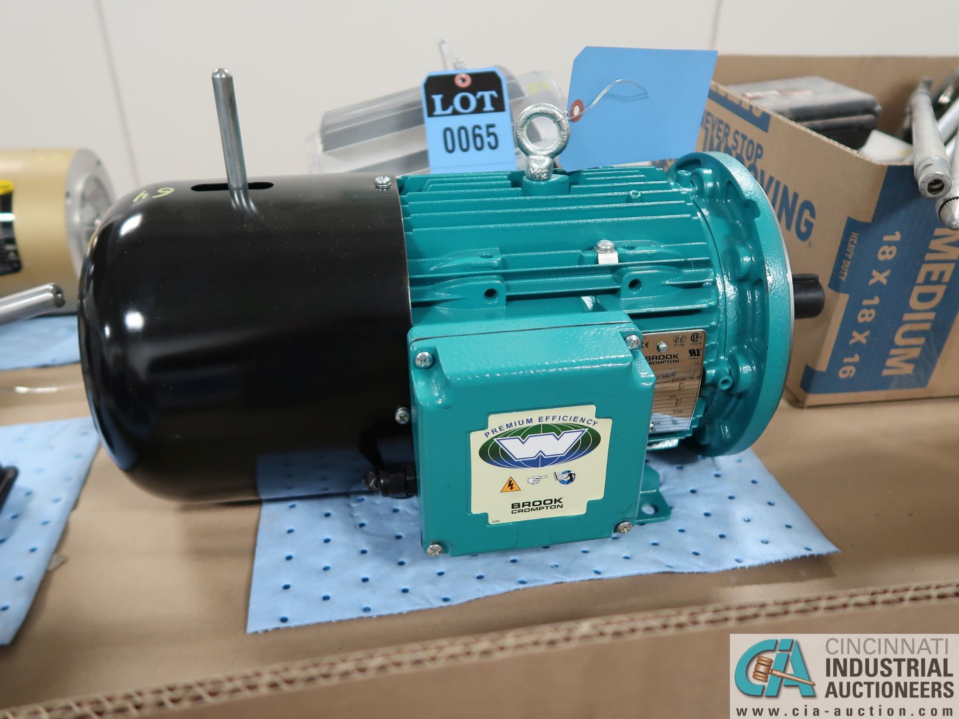 3 HP BROOK CROMPTON NEW ELECTRIC MOTOR