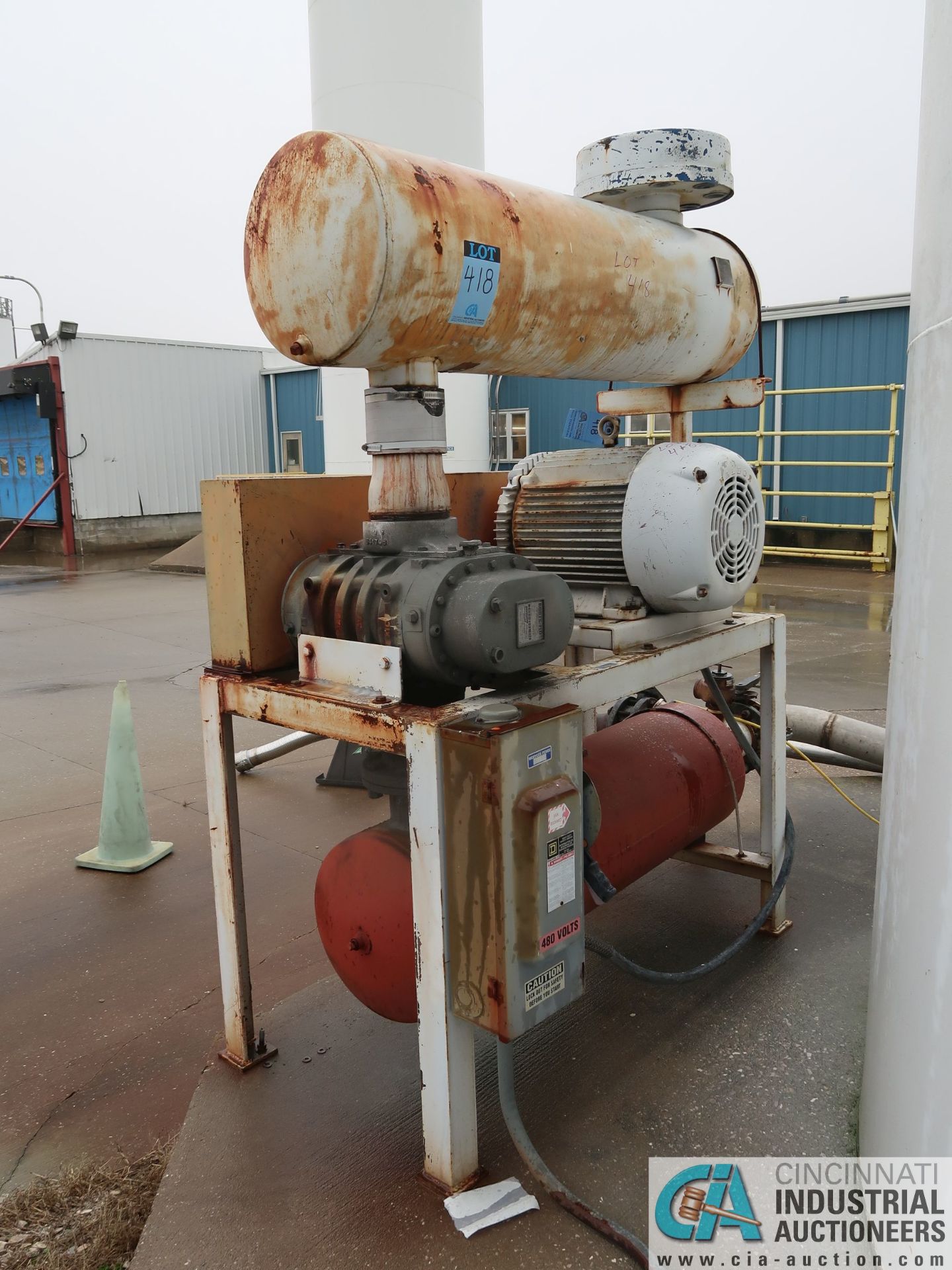 50 HP MATERIAL PUMP, ROOTS MODEL 412