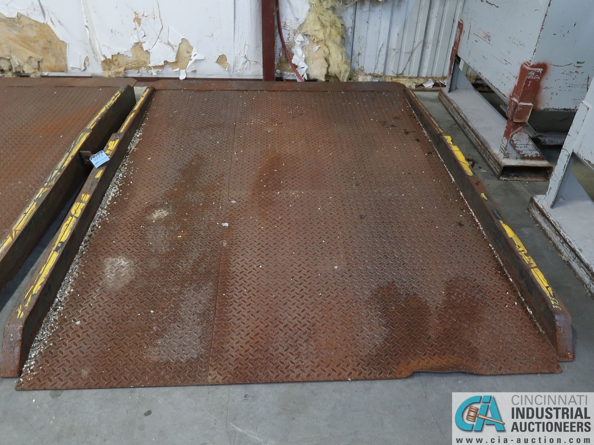 6' WIDE X 104" HEAVY DUTY STEEL DCOK PLATE - Image 2 of 3