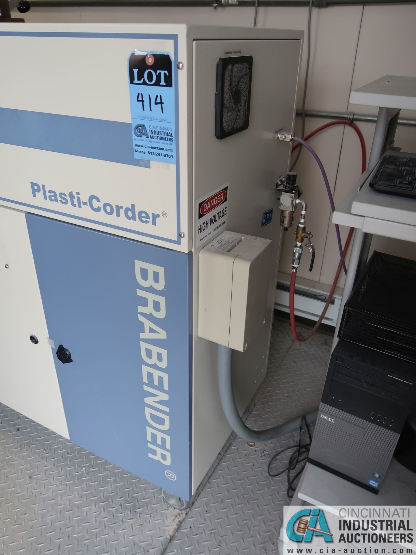 BRABENDER TYPE 01-45-000 INTELLA-TORQUE PLASTA-CORDER TORQUE RHEOMETER; S/N J13-332, TYPE REE 6/3 - Image 7 of 12