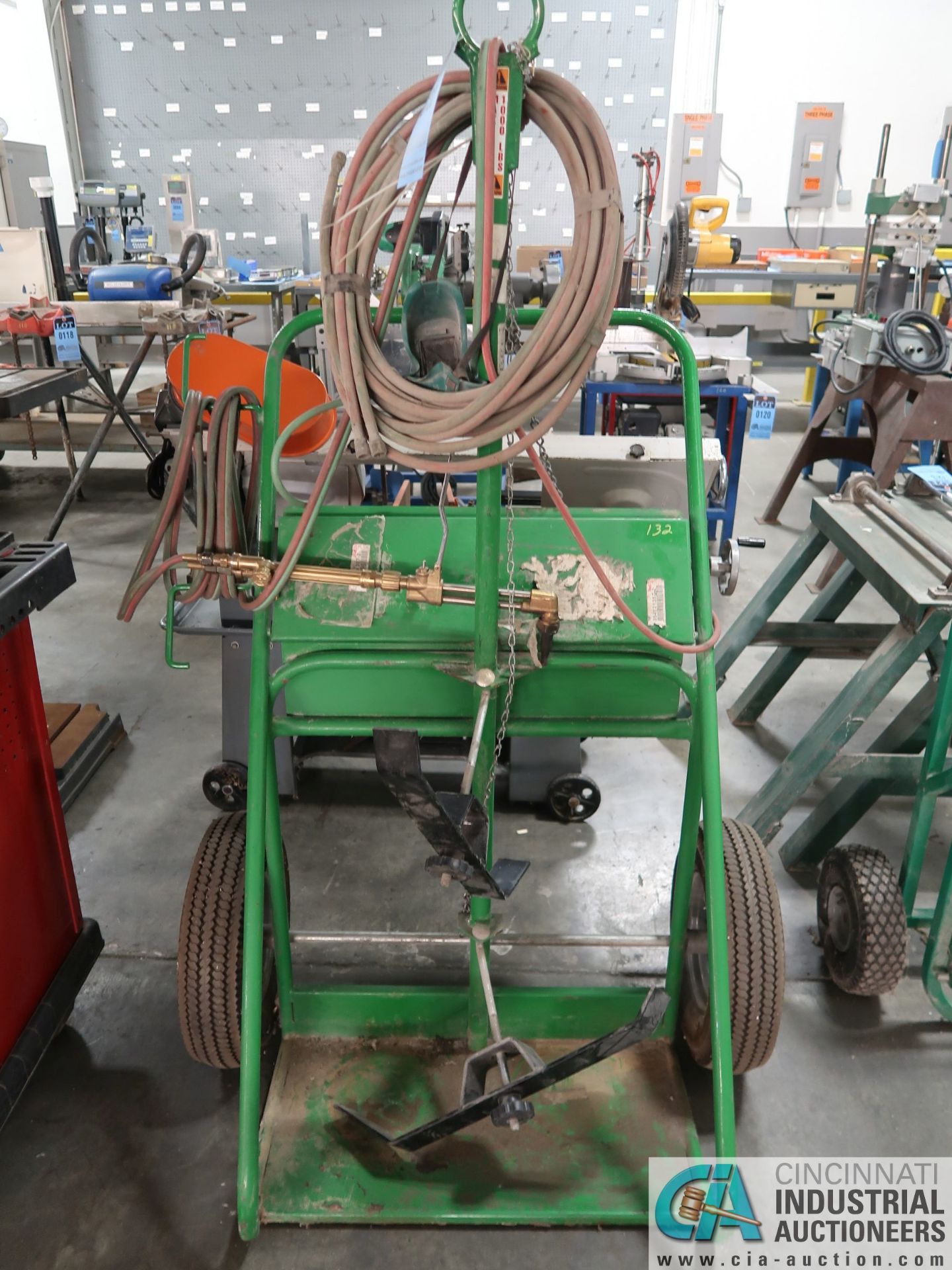 SAFTCART OXY-ACETYLENE CART WITH HOSE, GAGES & TORCHES