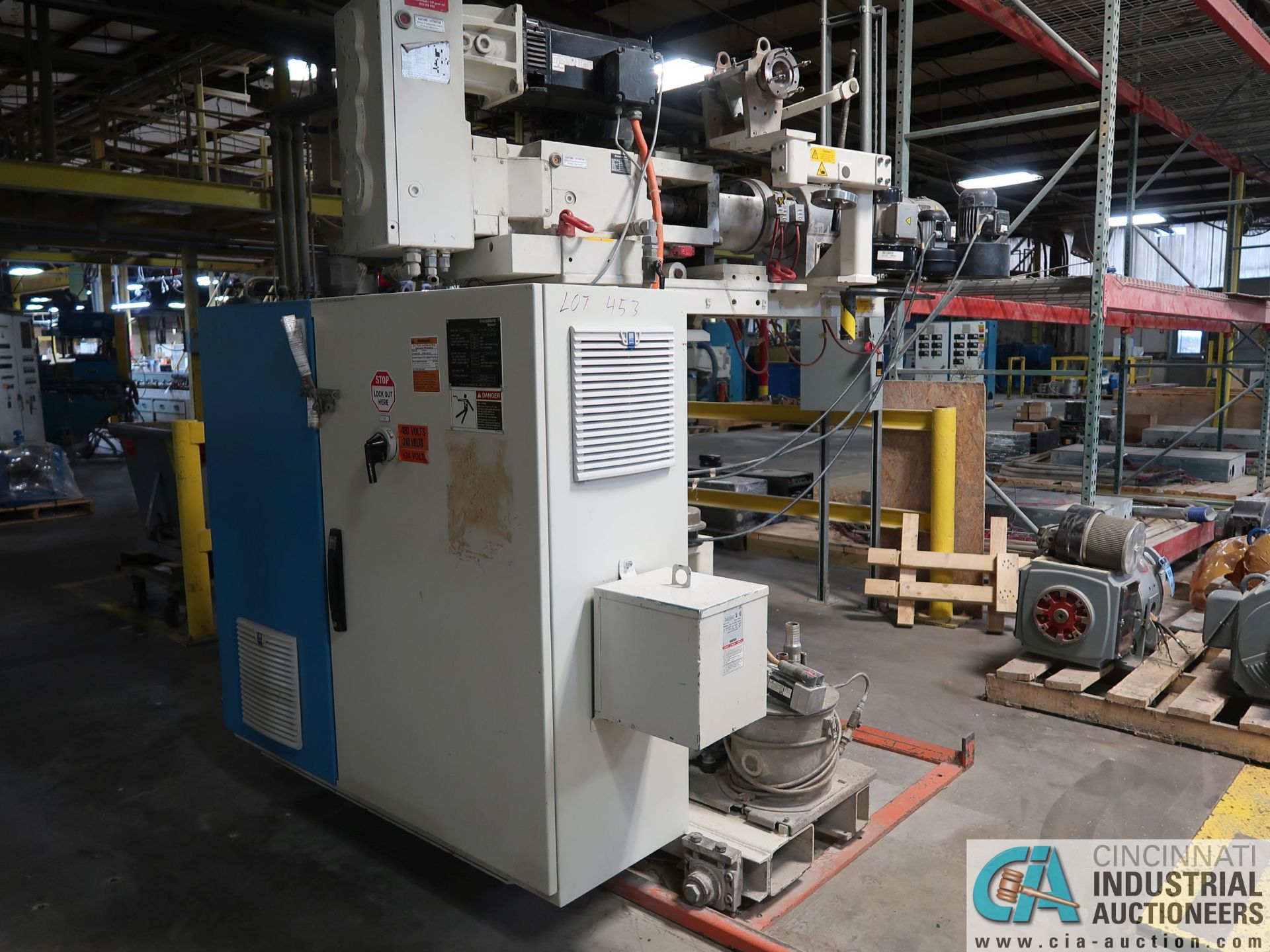 43-MM KRAUSS-MAFFEI MODEL 43K PEDESTAL MOUNT CO-EXTRUDER; S/N 51011708 (NEW 2013) ** MISSING PRODUCT - Image 7 of 13