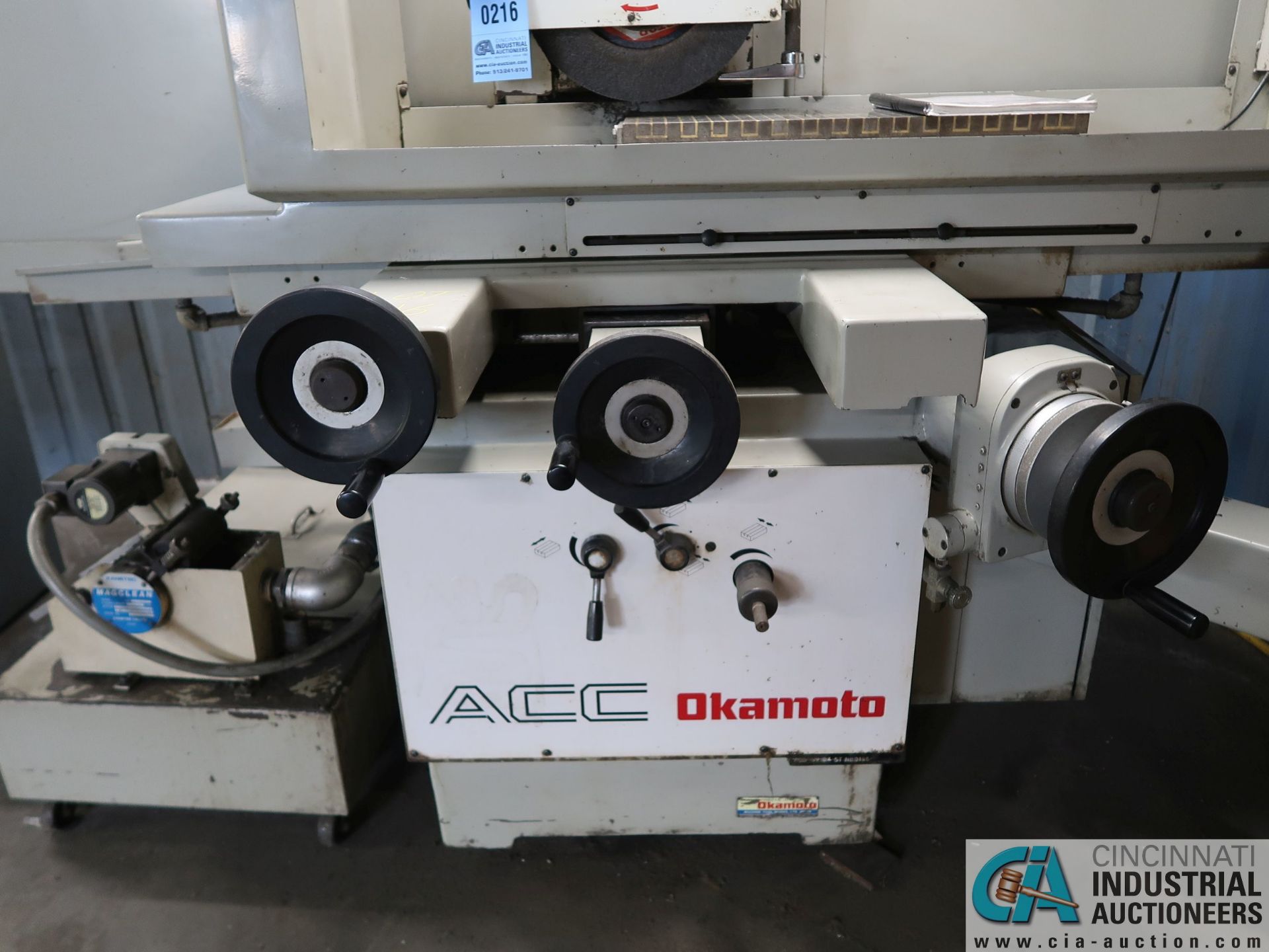 12" X 24" OKAMOTO MODEL 12-24ST HYDRAULIC PRECISION SURFACE GRINDING MACHINE; S/N 3126 - Image 3 of 10
