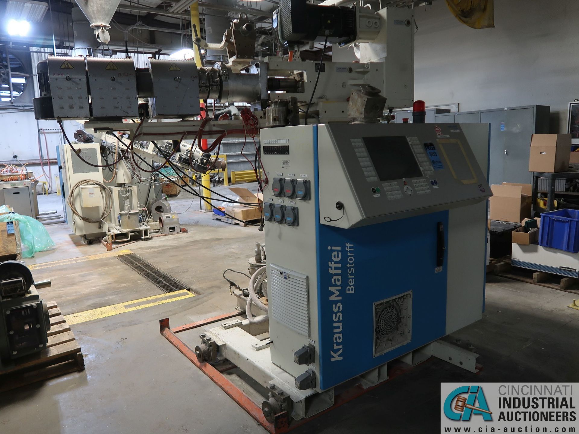 43-MM KRAUSS-MAFFEI MODEL 43K PEDESTAL MOUNT CO-EXTRUDER; S/N 51011708 (NEW 2013) ** MISSING PRODUCT - Image 4 of 13