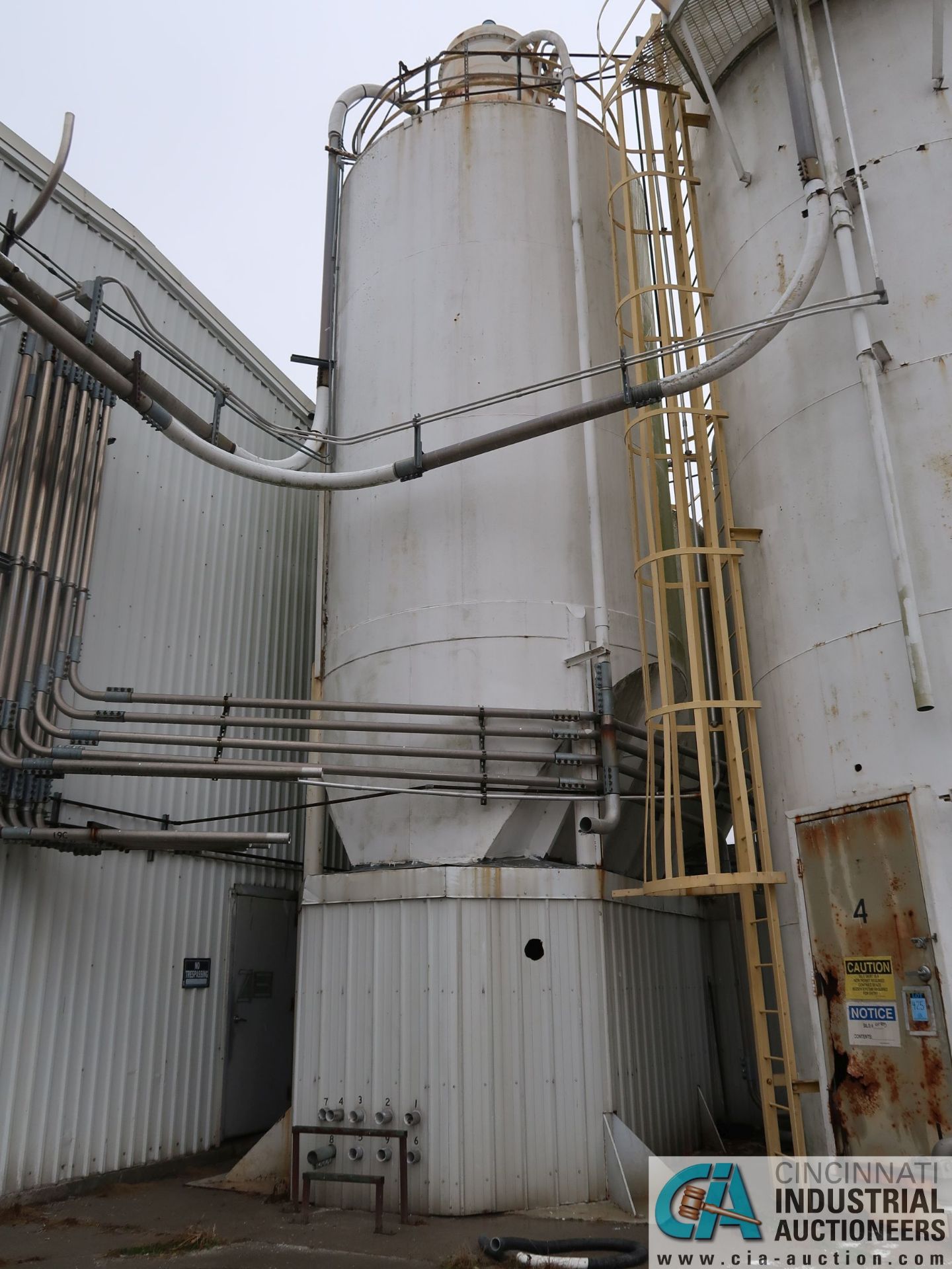 APPROX. 12' x 36' WELDED STEEL SILO - Image 2 of 8