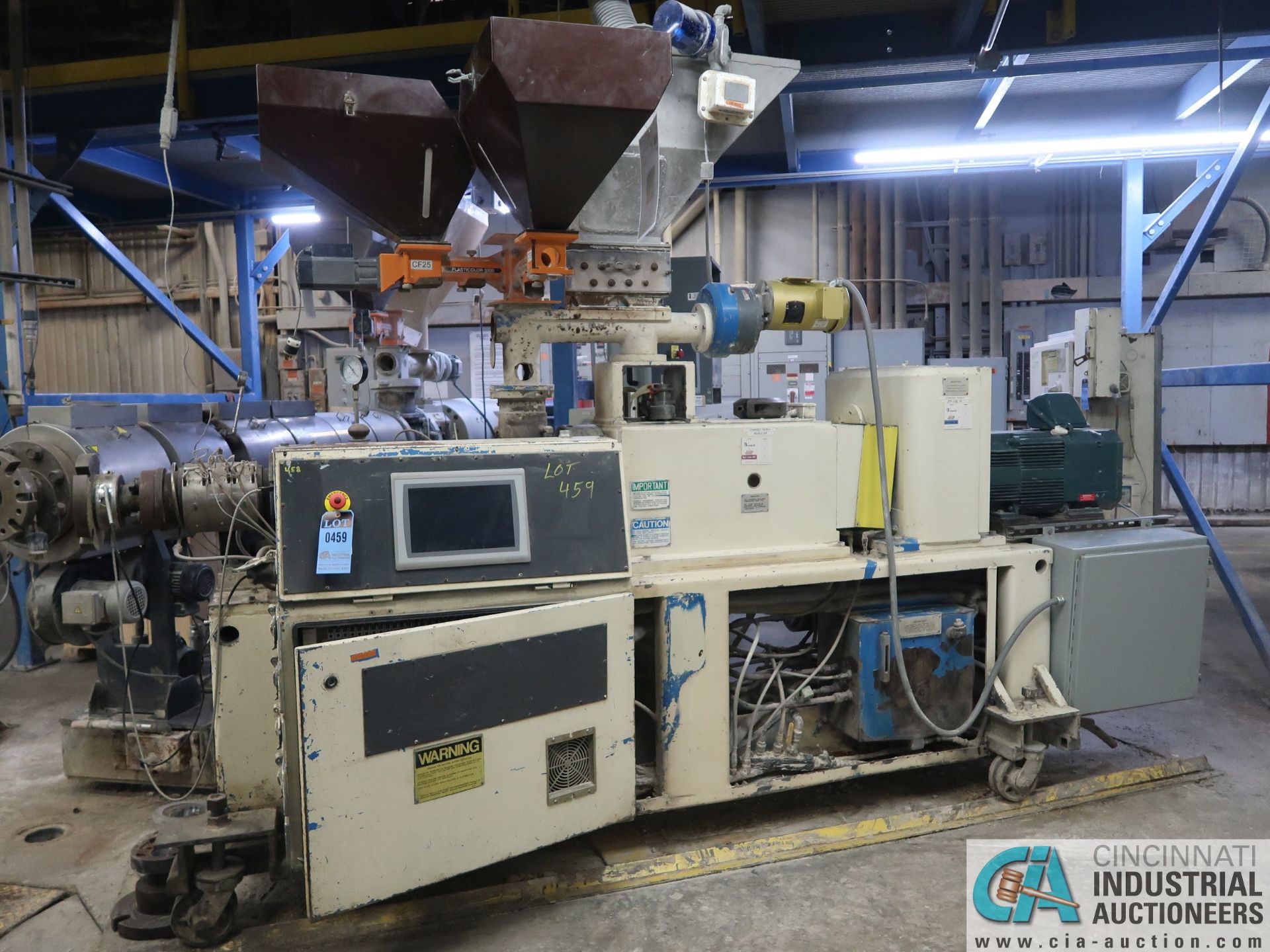 55-MM CINCINNATI MILACRON MODEL CM55 CO-EXTRUDER; S/N 4251A01/90-29 (NEW 1990), 50 HP MOTOR