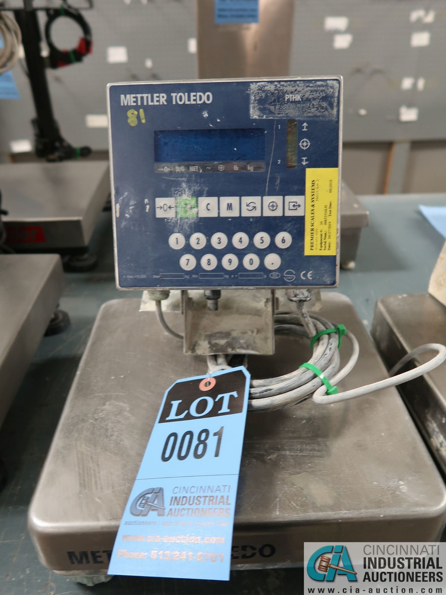 30 KG METTLER-TOLEDO MODEL CBU30X BENCH SCALE WITH METTLER-TOLEDO PANTHER SCALE HEAD