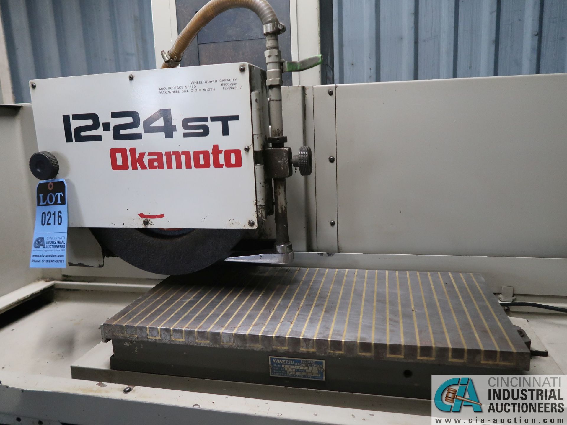 12" X 24" OKAMOTO MODEL 12-24ST HYDRAULIC PRECISION SURFACE GRINDING MACHINE; S/N 3126 - Image 4 of 10